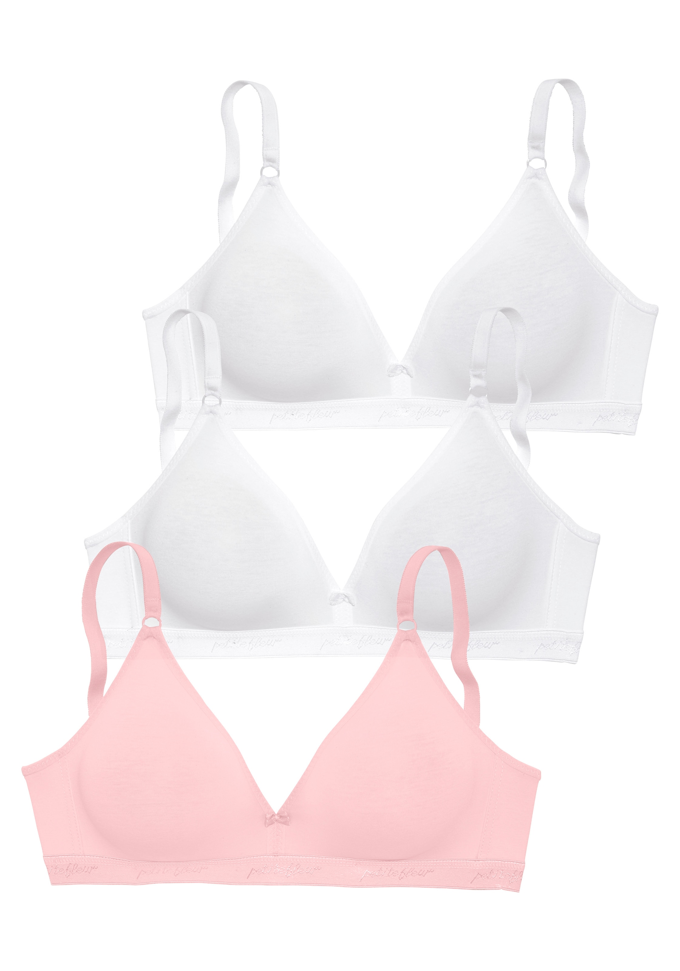 petite fleur Bralette-BH, ohne Bügel im Triangel-Schnitt aus Baumwolle