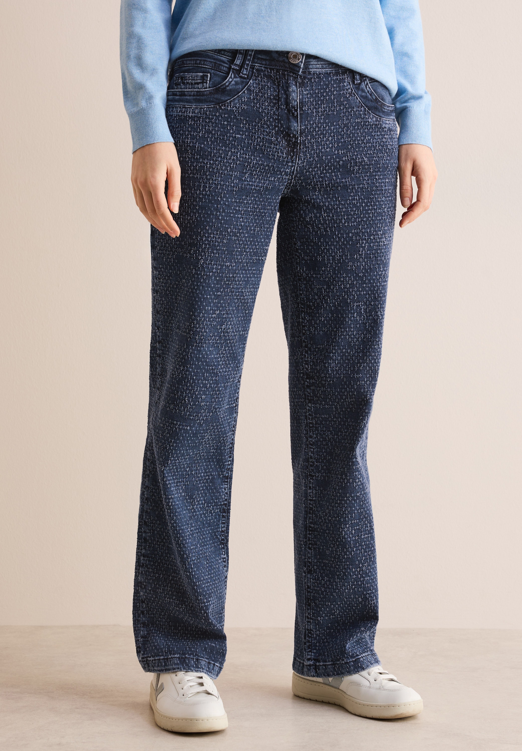 Cecil Gerade Jeans, High Waist