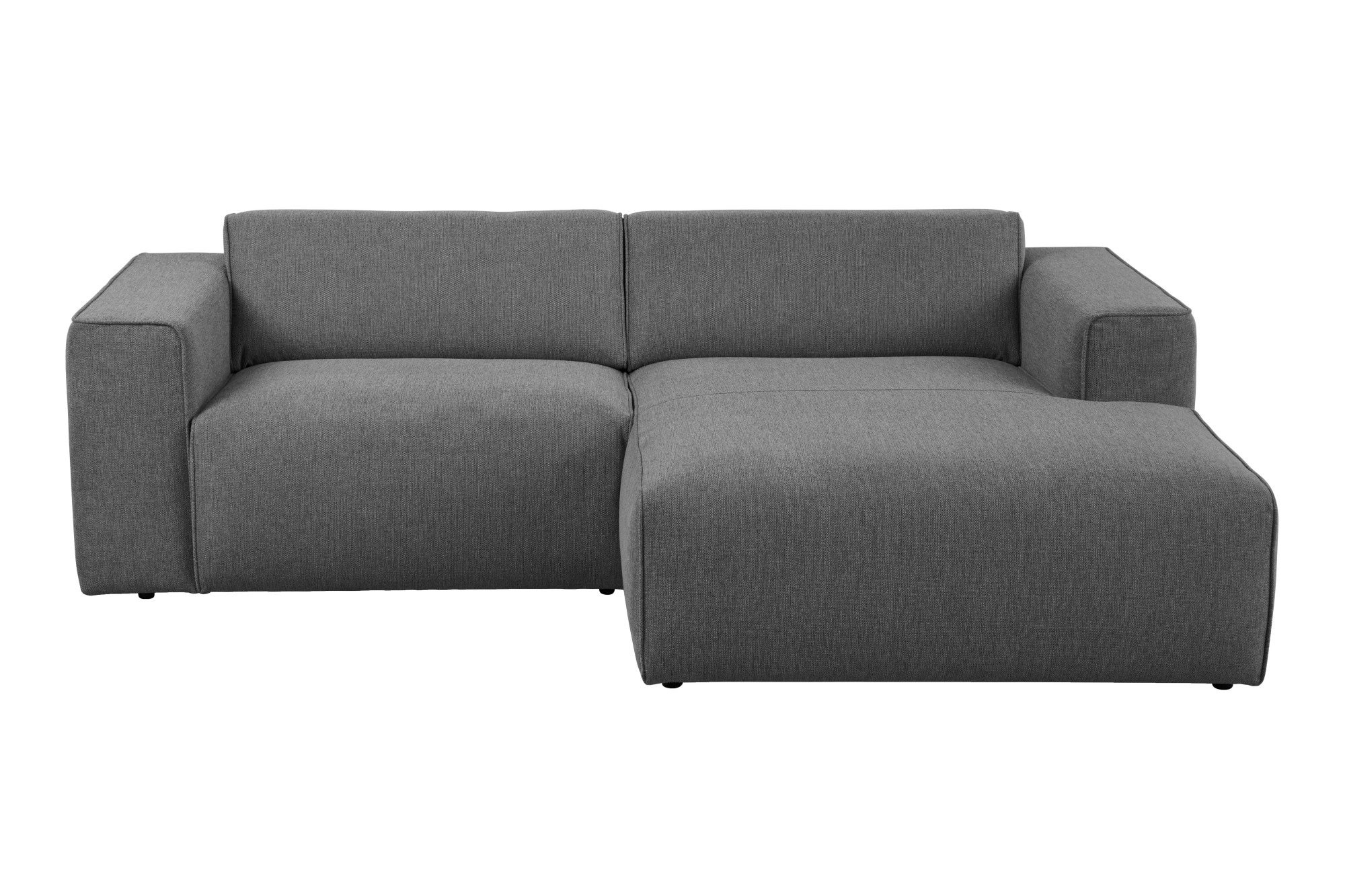 andas Ecksofa »Noord«, mit Kedernaht, Breite 234 cm, Cord, Struktur, Webstoff
