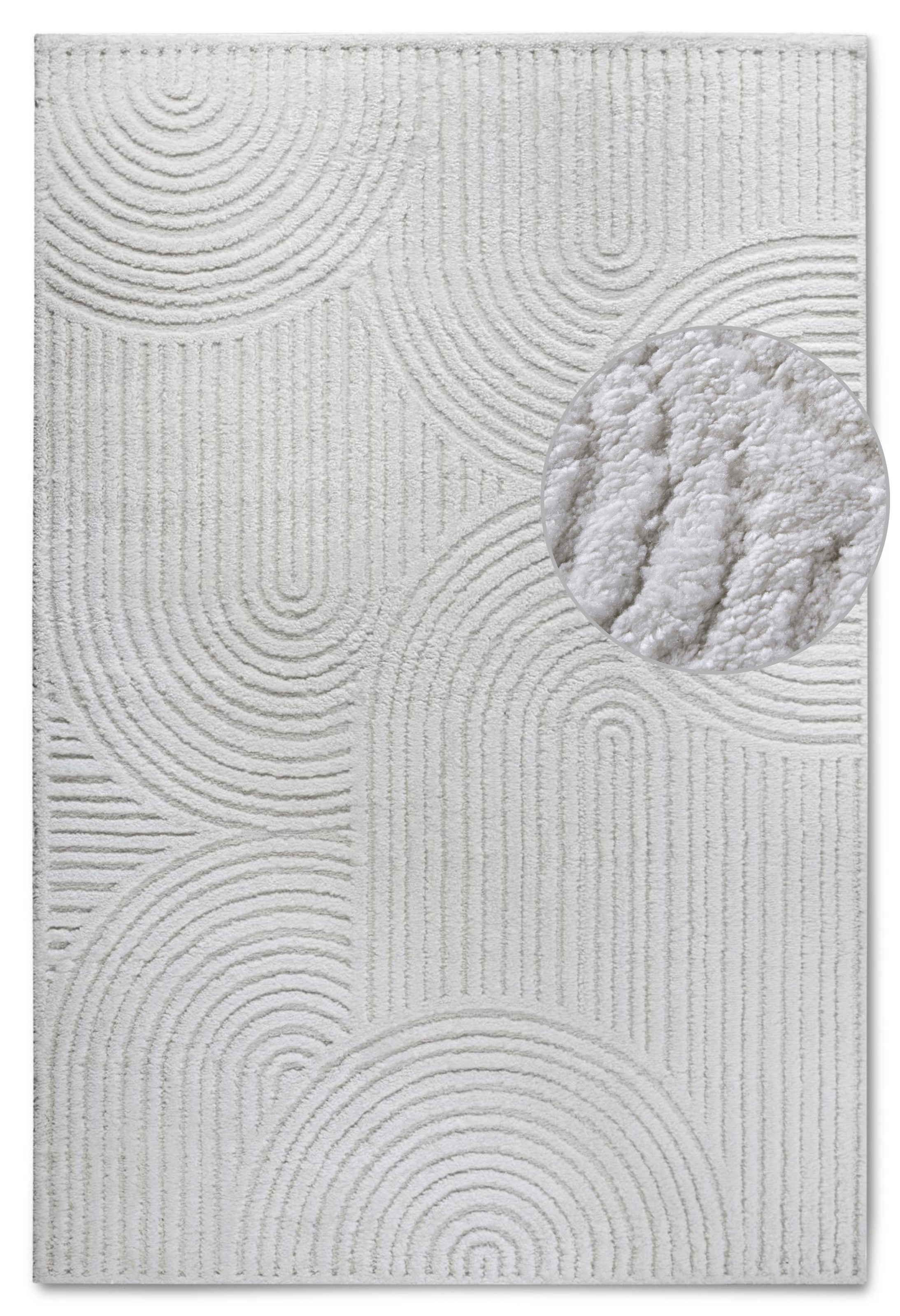 ELLE DECORATION Designteppich »Chappe«, rechteckig, 18 mm Höhe, Shaggy, Läufer, flauschig, weich, Langflor, modern, Hoch Tief Effekt