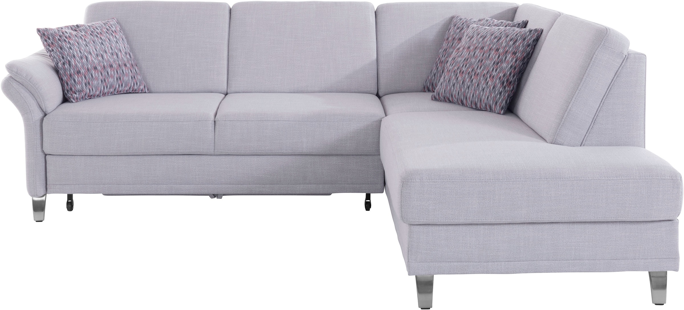 sit&more Ecksofa »Clio L-Form«, wahlweise mit Bettfunktion und Bettkasten, inklusive Federkern