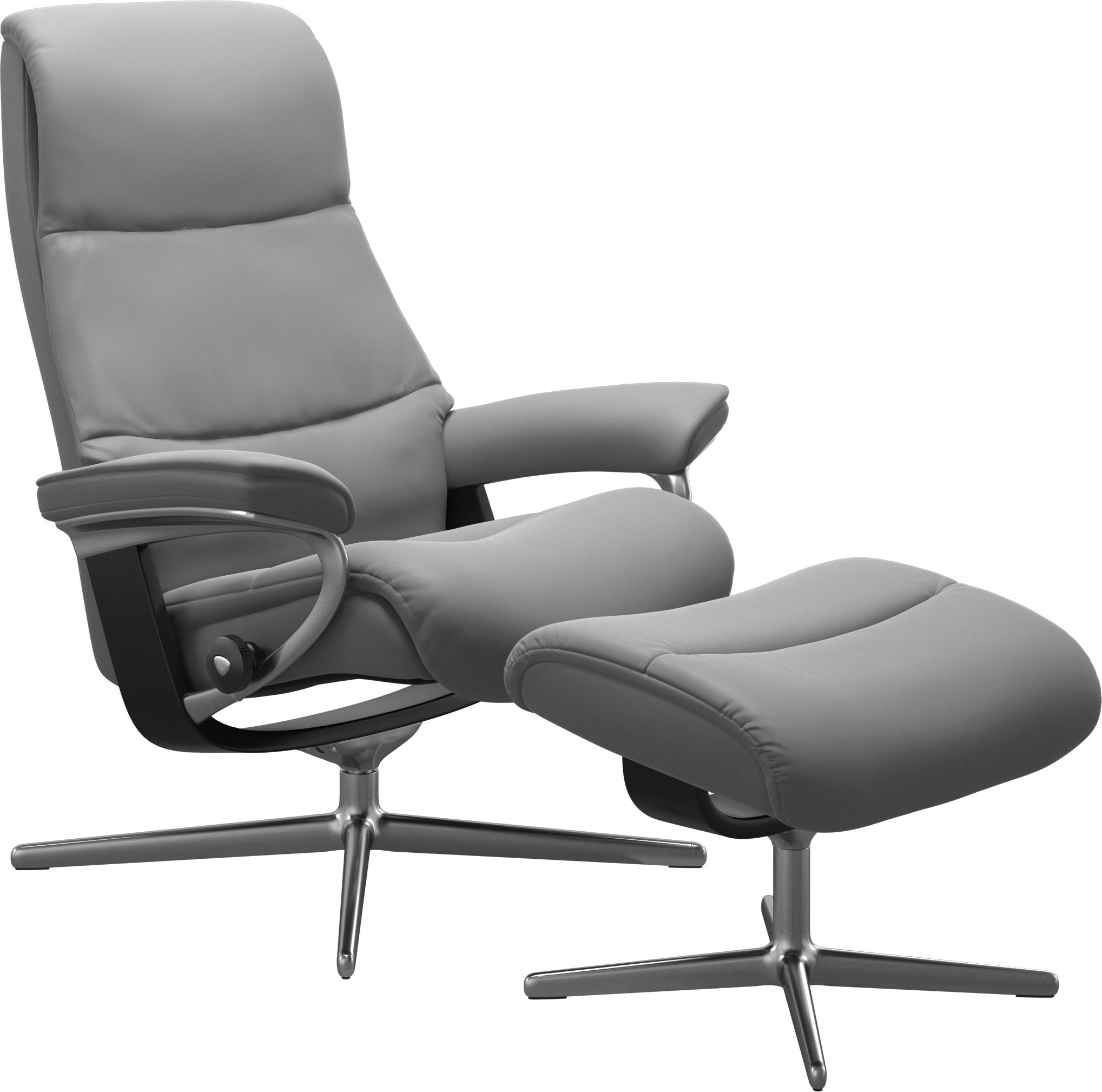 Stressless® Relaxsessel »View«, mit Cross Base, Größe S, M & L, Holzakzent Schwarz