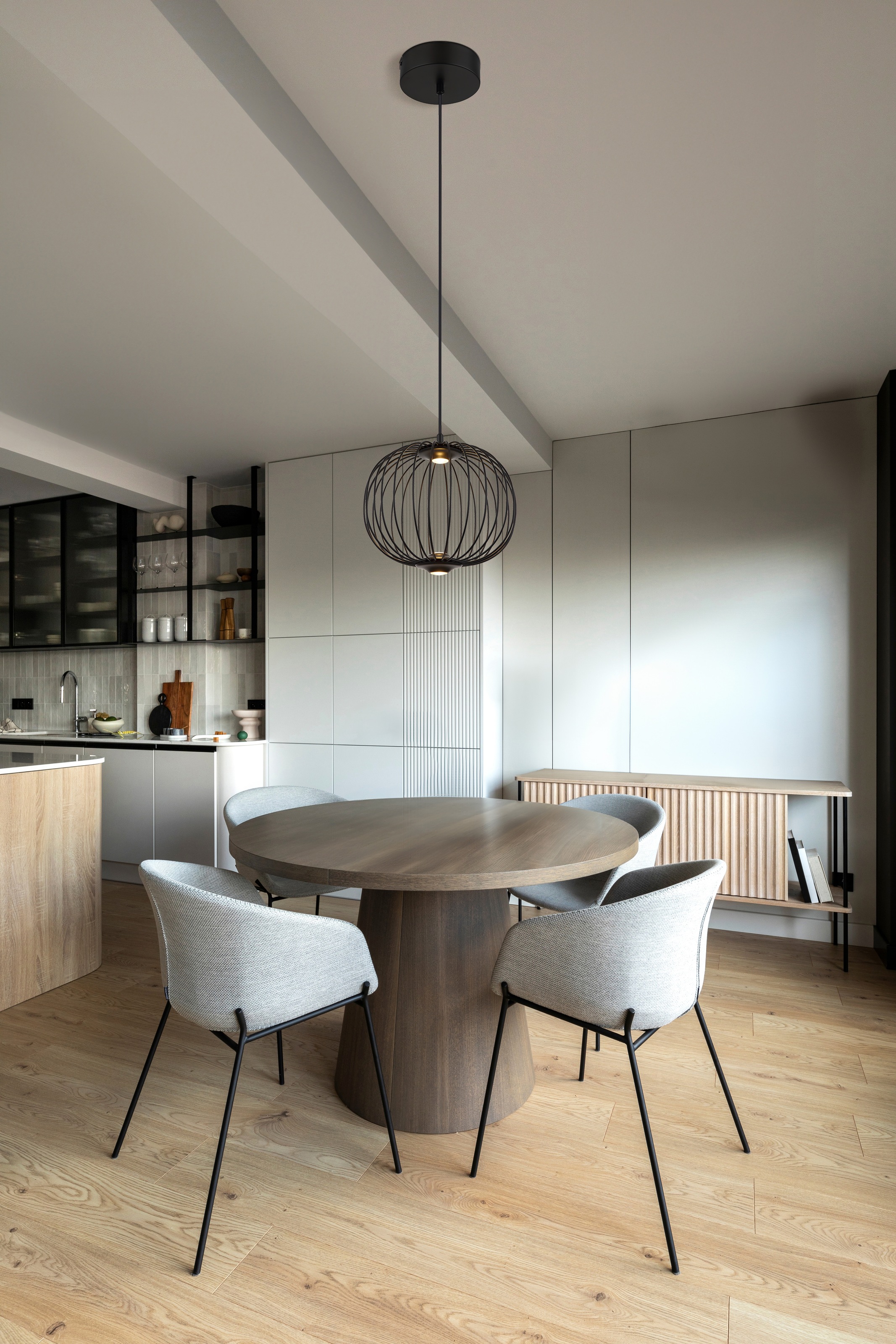 GLOBO LIGHTING Hängeleuchte »GALWAY« LED-Modul 1 Stk. Warmweiß Hängelampe Metallstäbe 3 Stufen DM 30cm Esszimmer