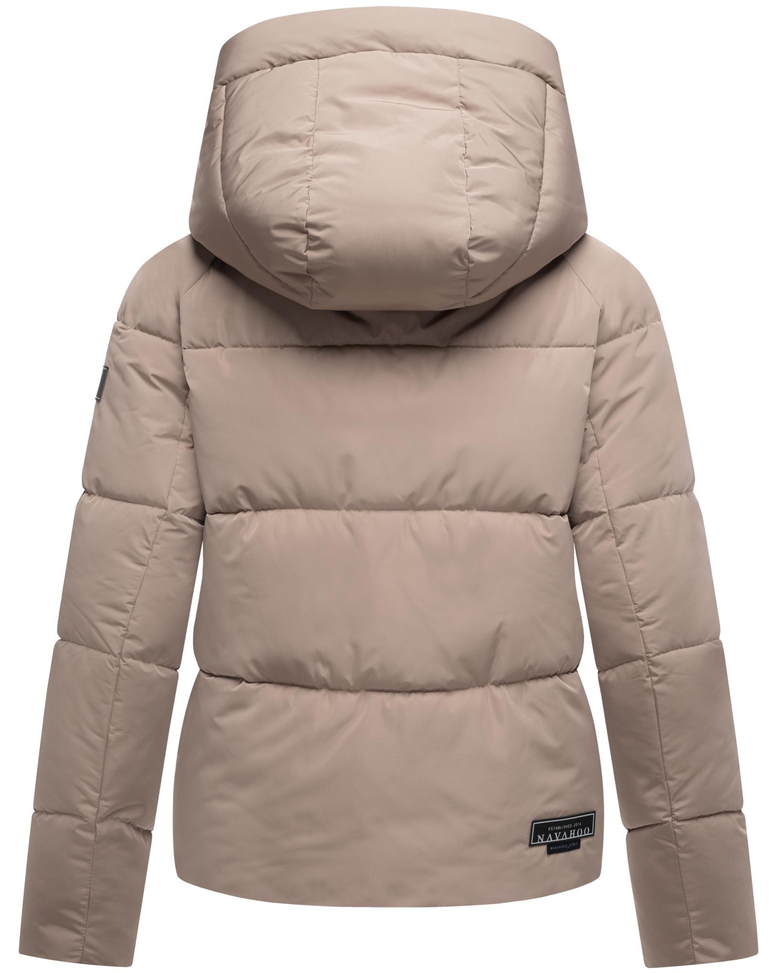Navahoo Steppjacke »Frostherz XIV«, mit Kapuze, Kurze gesteppte Damen Winterjacke mit abnehmbarer Kapuze