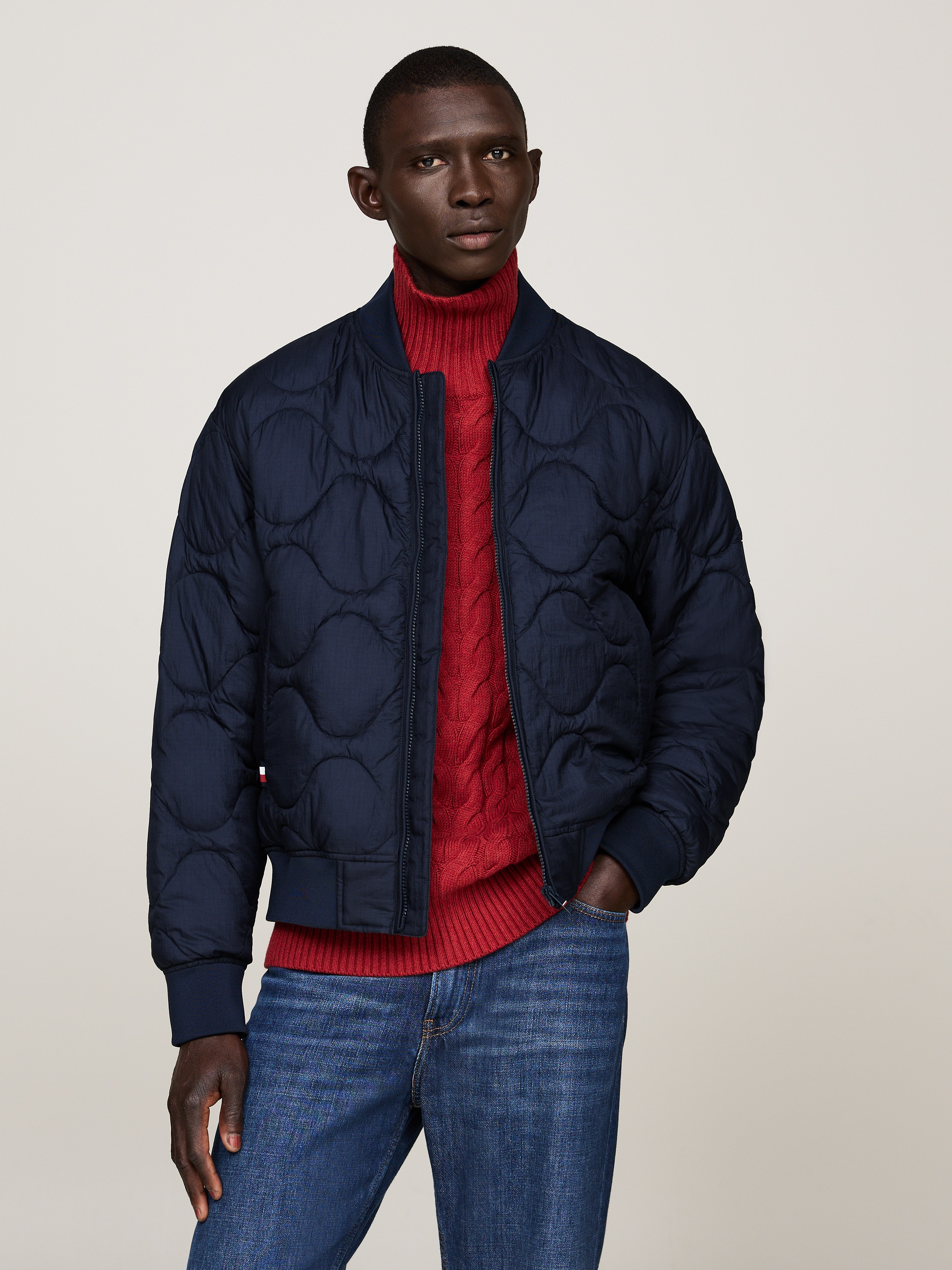 Tommy Hilfiger Steppjacke ONION QUILTED BOMBER mit Stehkragen, modische Ste günstig online kaufen