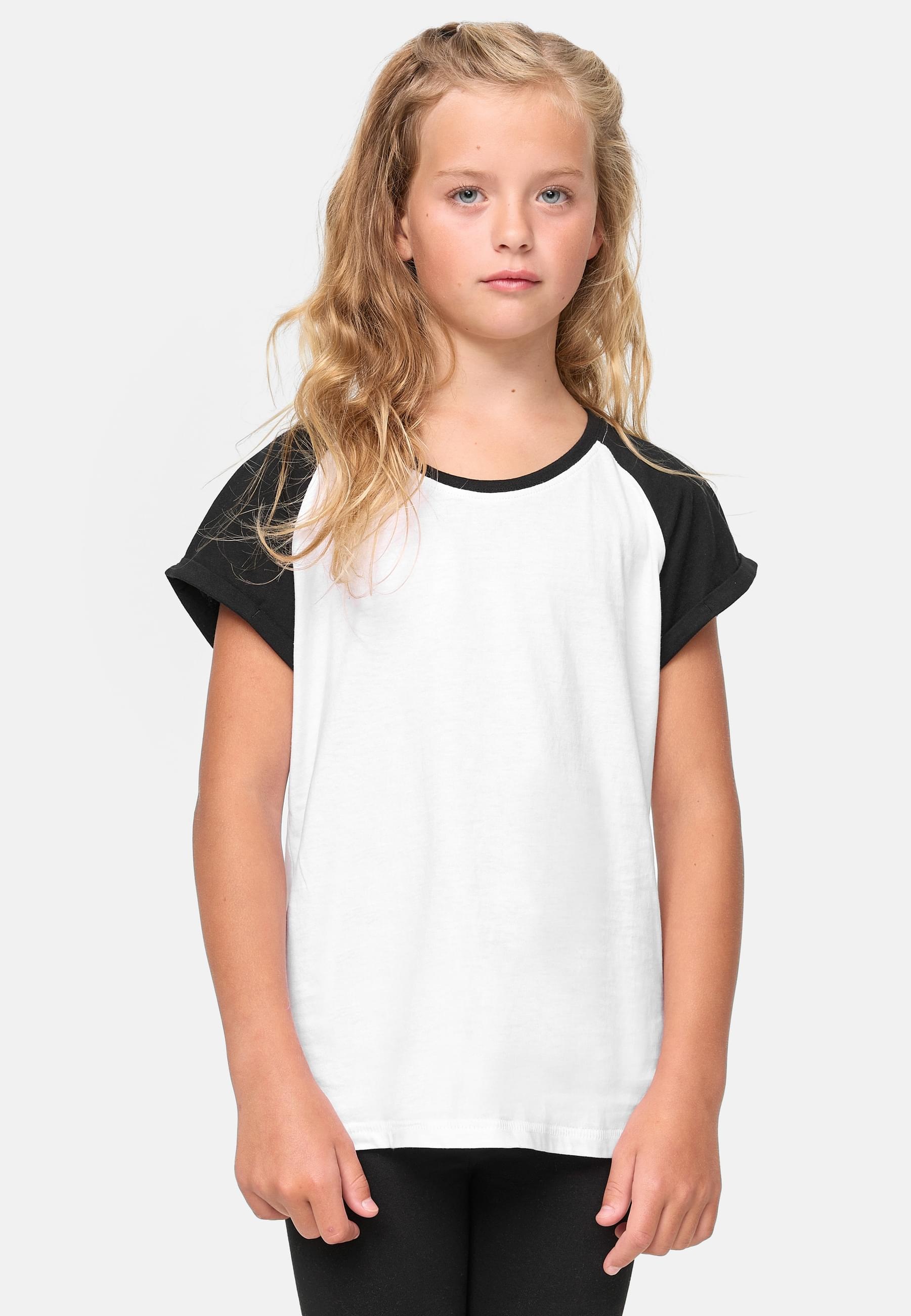 URBAN CLASSICS T-Shirt »Urban Classics Damen Girls Contrast Raglan Tee«, (1 tlg.)