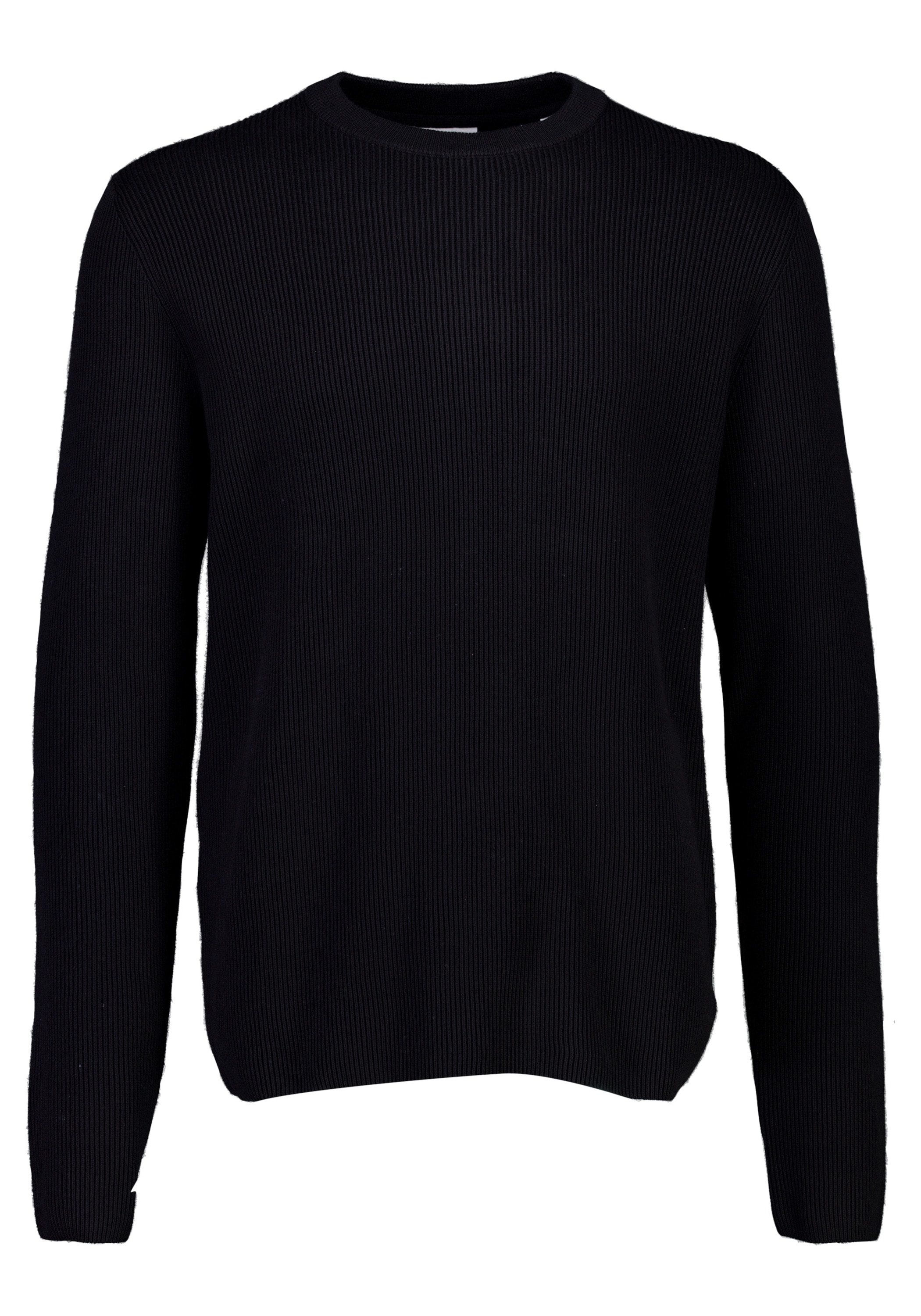 Lindbergh Herren Schwarz Strickpullover "Strickpullover Relaxed Fit" erhältlich in Größe L/XL von Baur