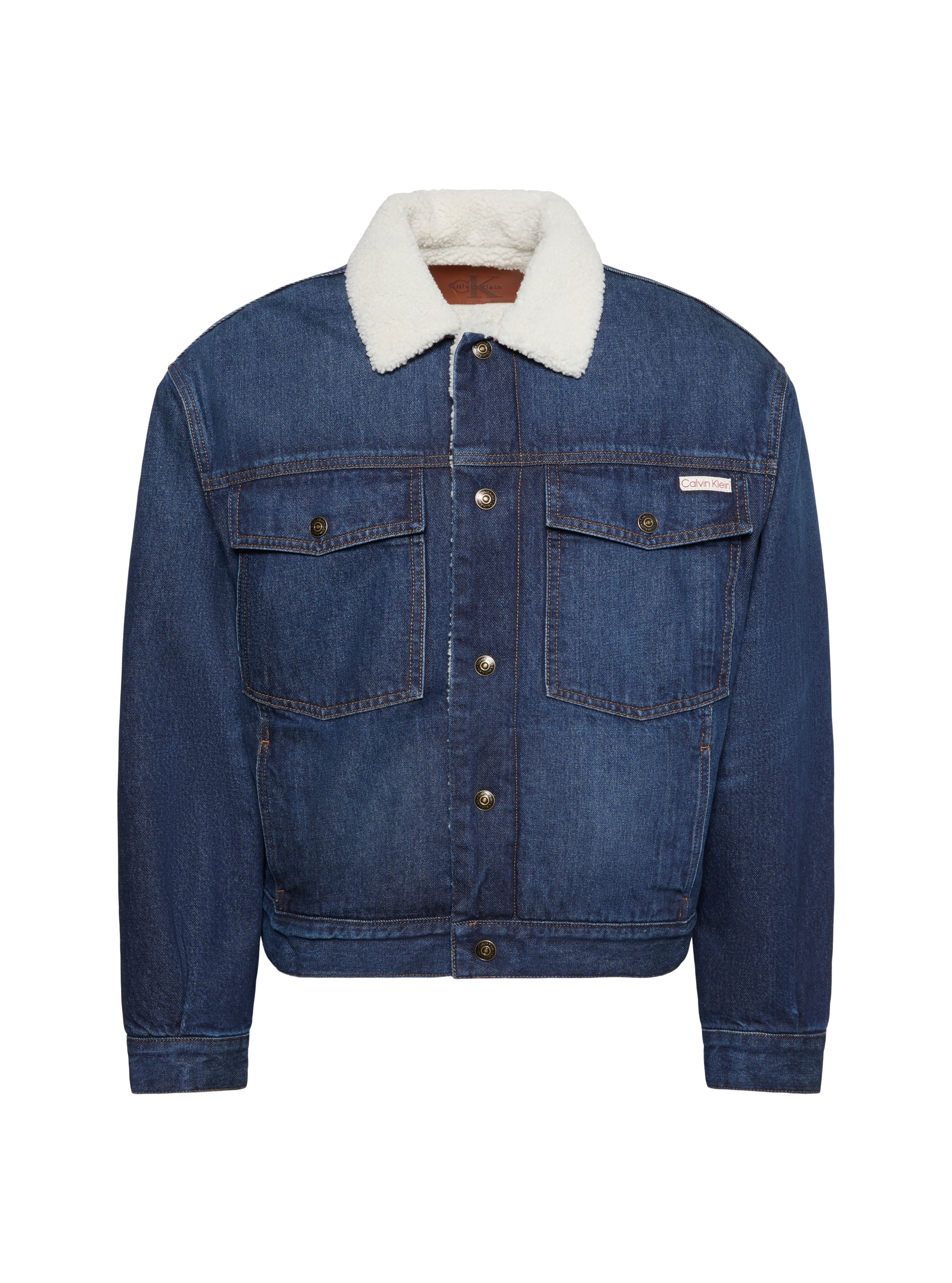 Calvin Klein Jeansjacke »ARCHIVE 90S SHERPA TRUCKER CLAYT« ohne Kapuze Regular fit mit weichem Futter