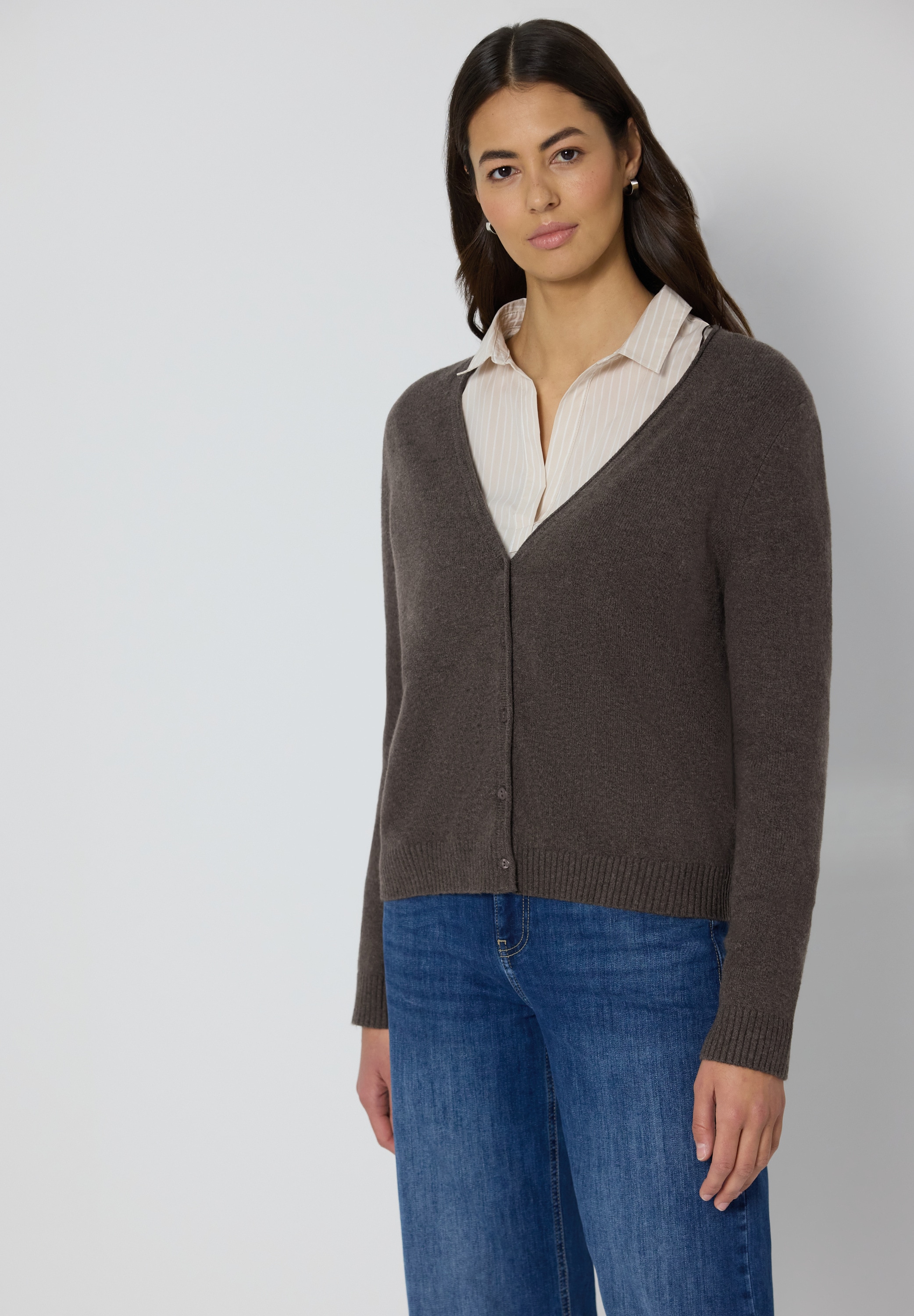 STREET ONE Cardigan mit V-Ausschnitt günstig online kaufen