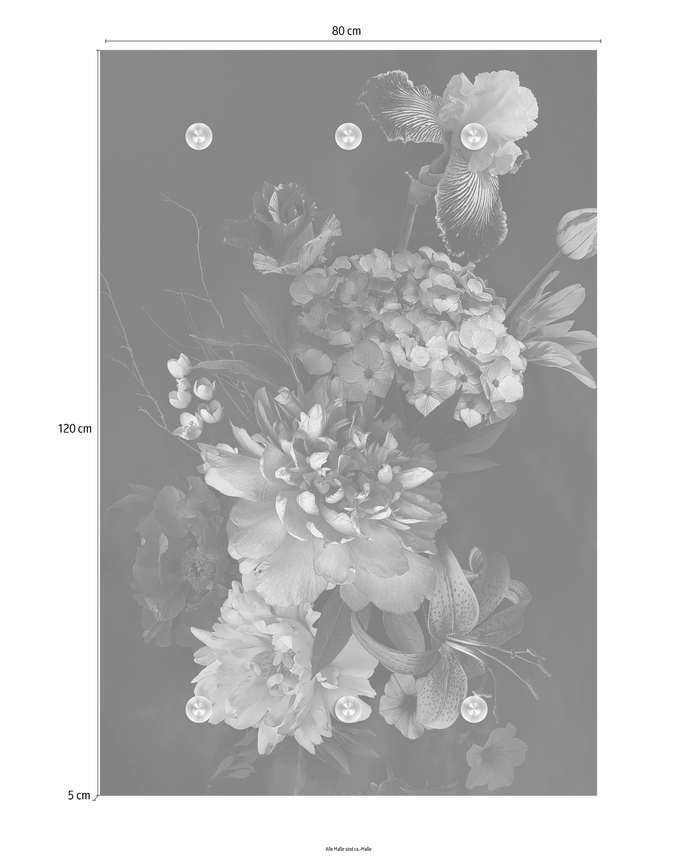queence Garderobenleiste »Blumen«