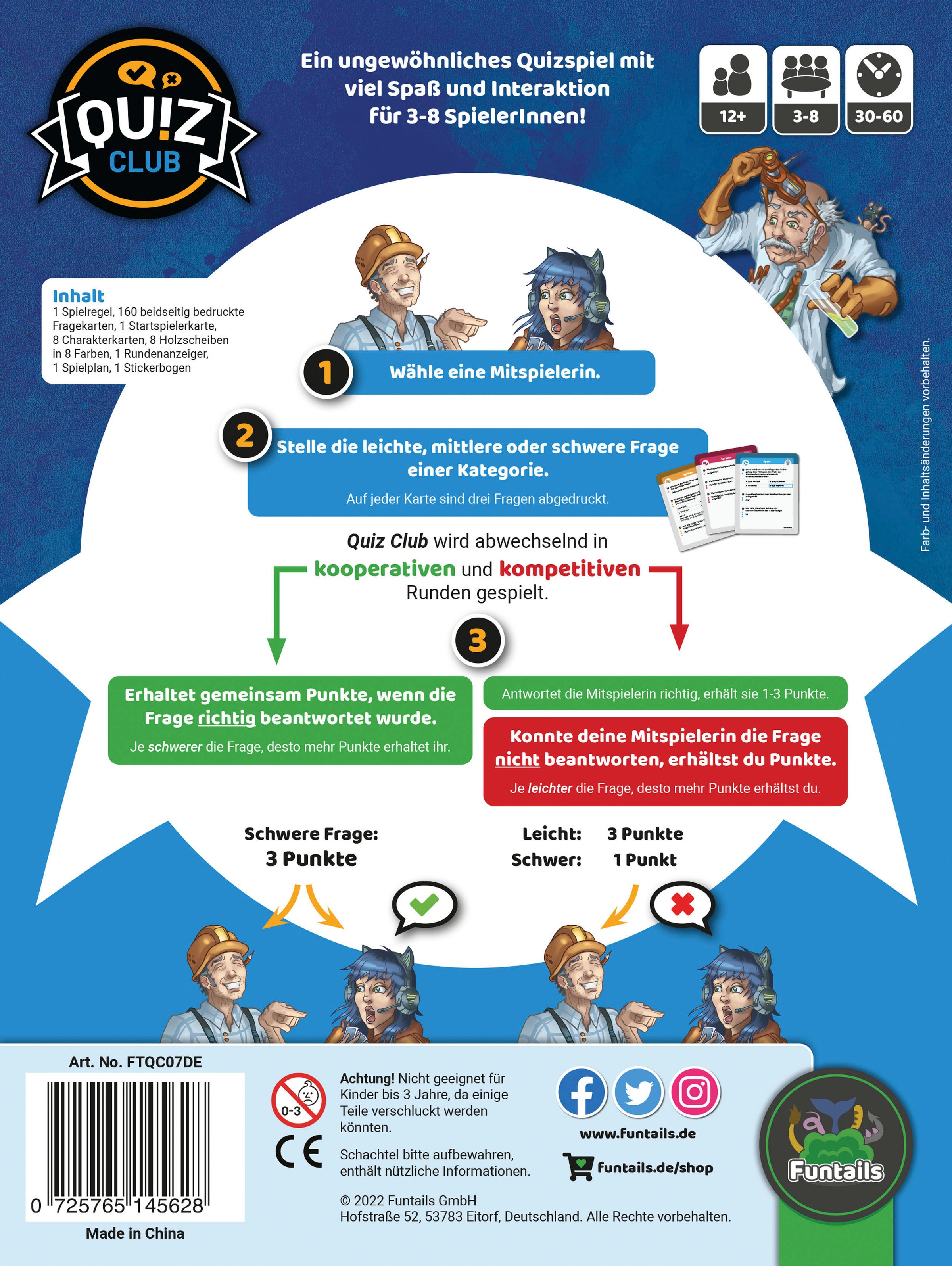 Funtails Spiel »Quiz Club DE V2«