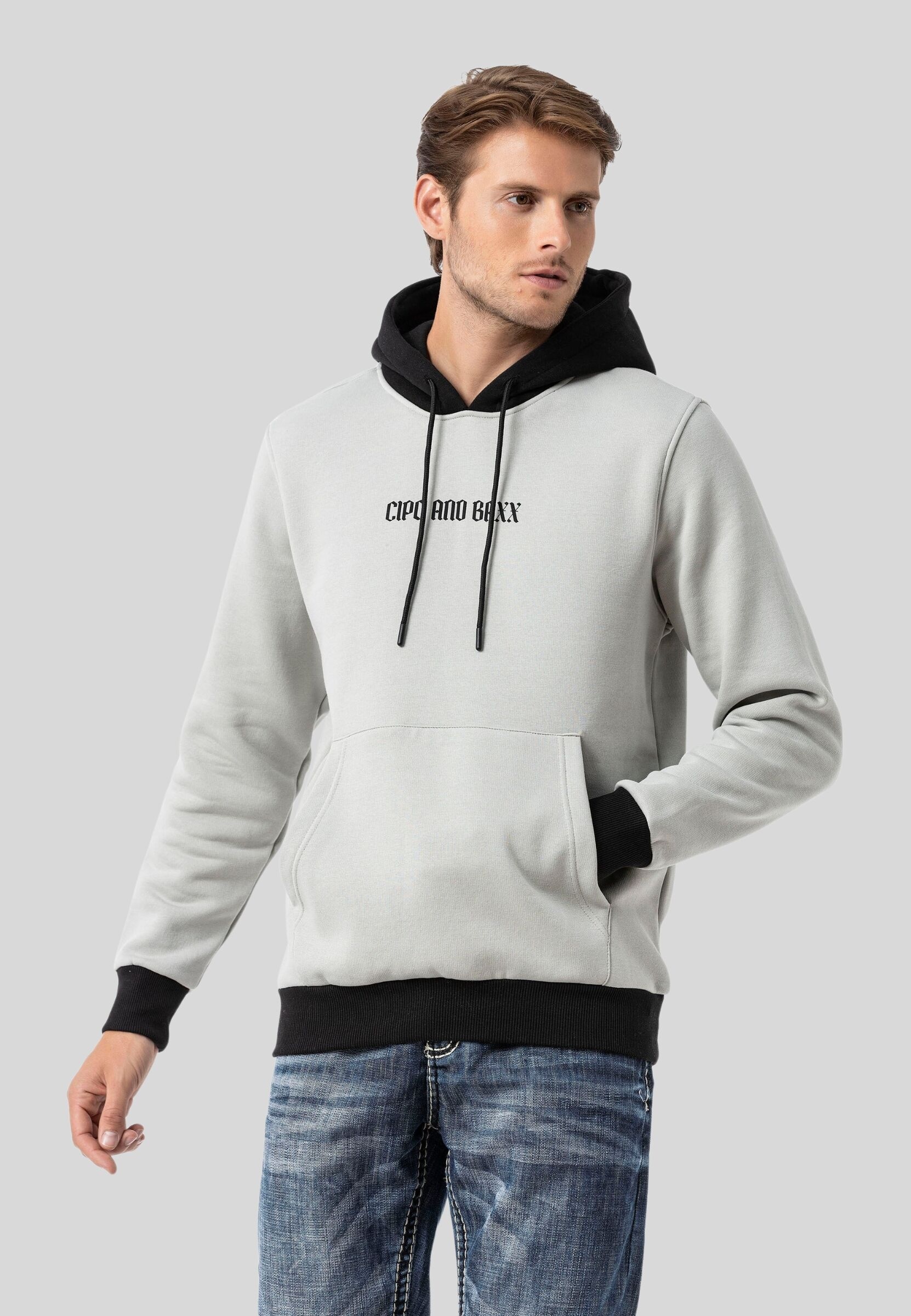 Cipo & Baxx Kapuzenpullover »Sweatshirts«, im Kontrast-Look