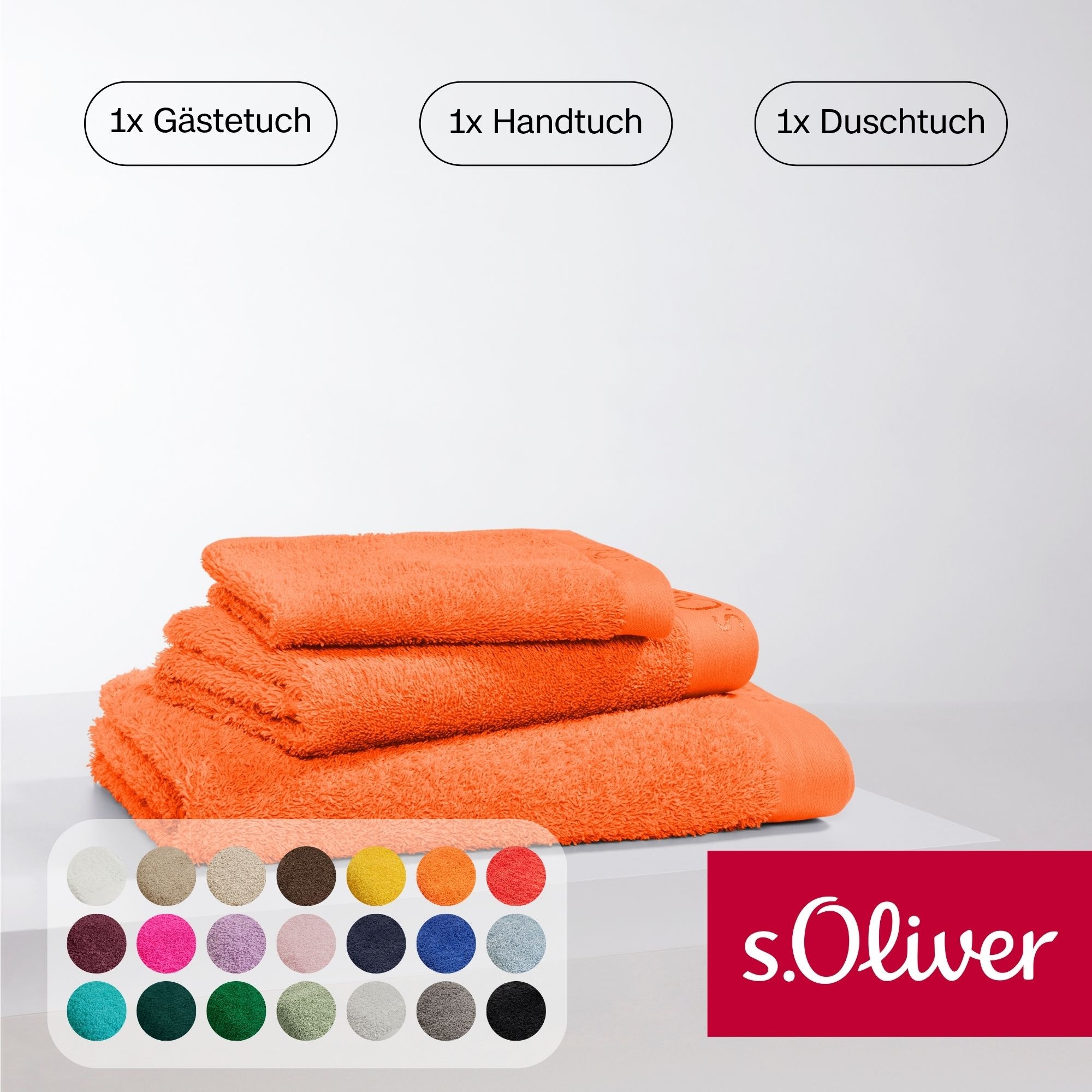 s.Oliver Handtuch Set "s.Oliver, Premium Qualität, 600 gr/m²," Set 3 Stk. W günstig online kaufen