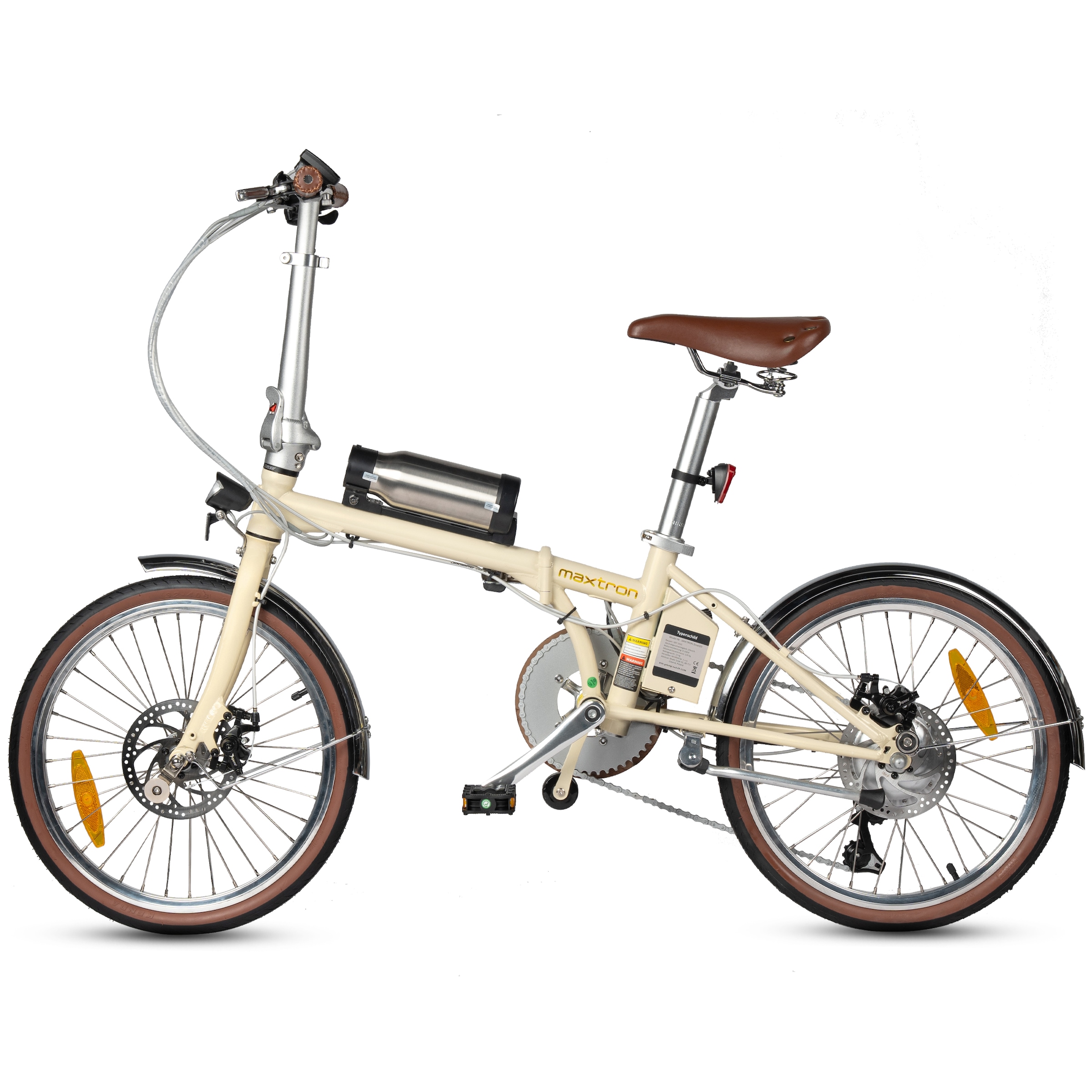Maxtron »Smart 20, Klapprad« 3 Gang Shimano Tourney Schaltwerk Kettenschaltung Heckmotor 250 W Kompakt und platzsparend für Alltag