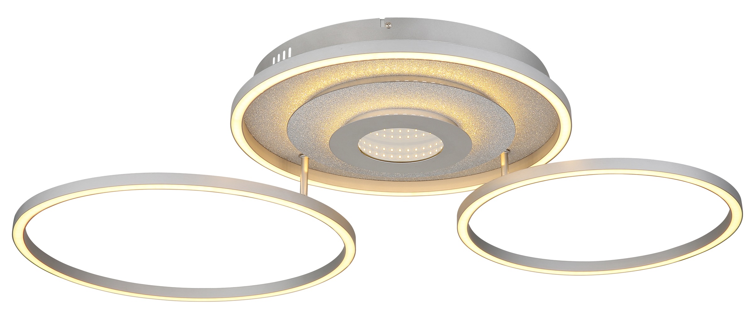 GLOBO LIGHTING Deckenleuchte »MILES« LED-Modul 1 Stk. LED-Deckenleuchte mit 3D-Effekt, dimmbar, modern & hell