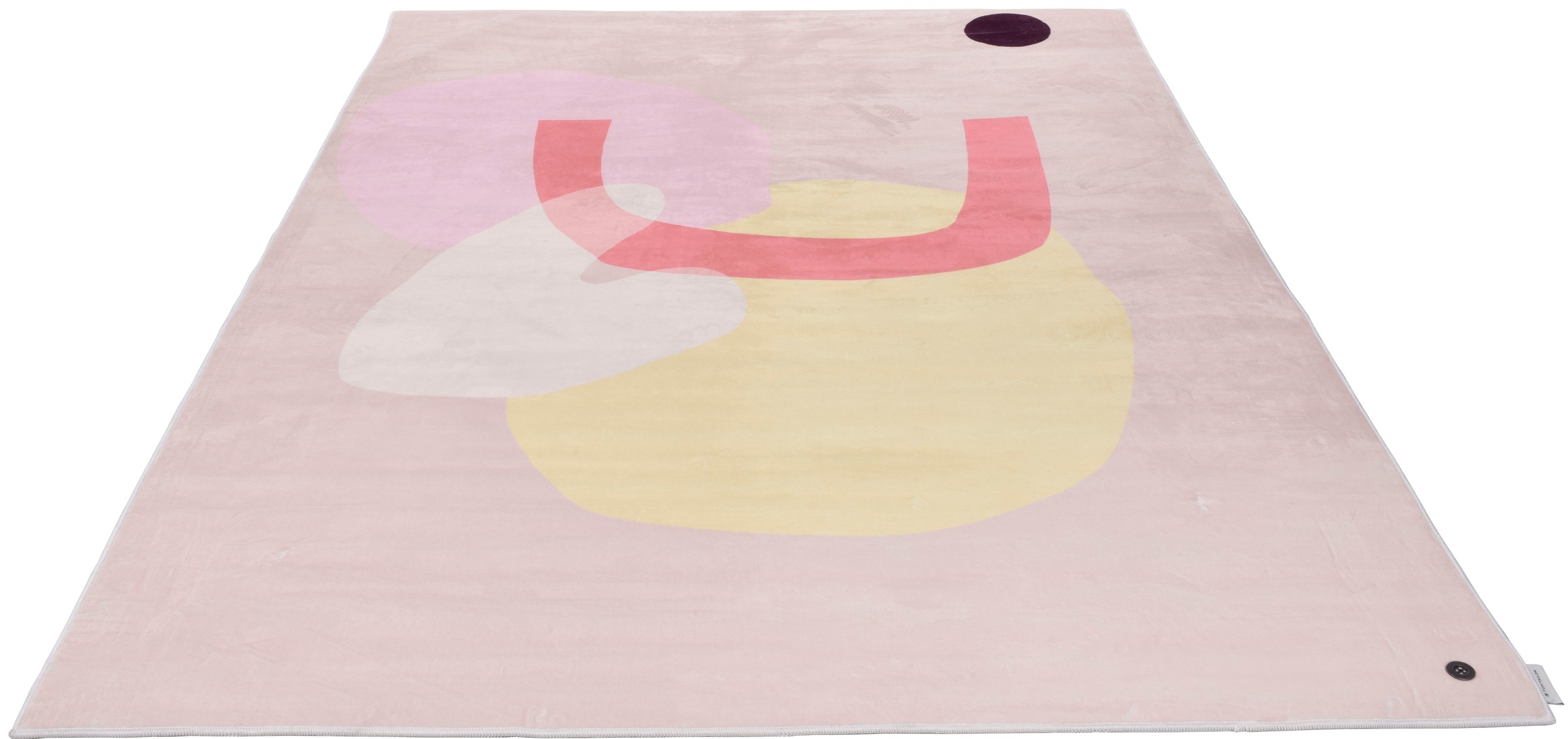 Teppich TOM TAILOR HOME "Shapes - SIX", rosa, B:160cm H:5mm L:230cm, Polyester, Teppiche, Teppich, Kurzflor, bedruckt, modernes Design