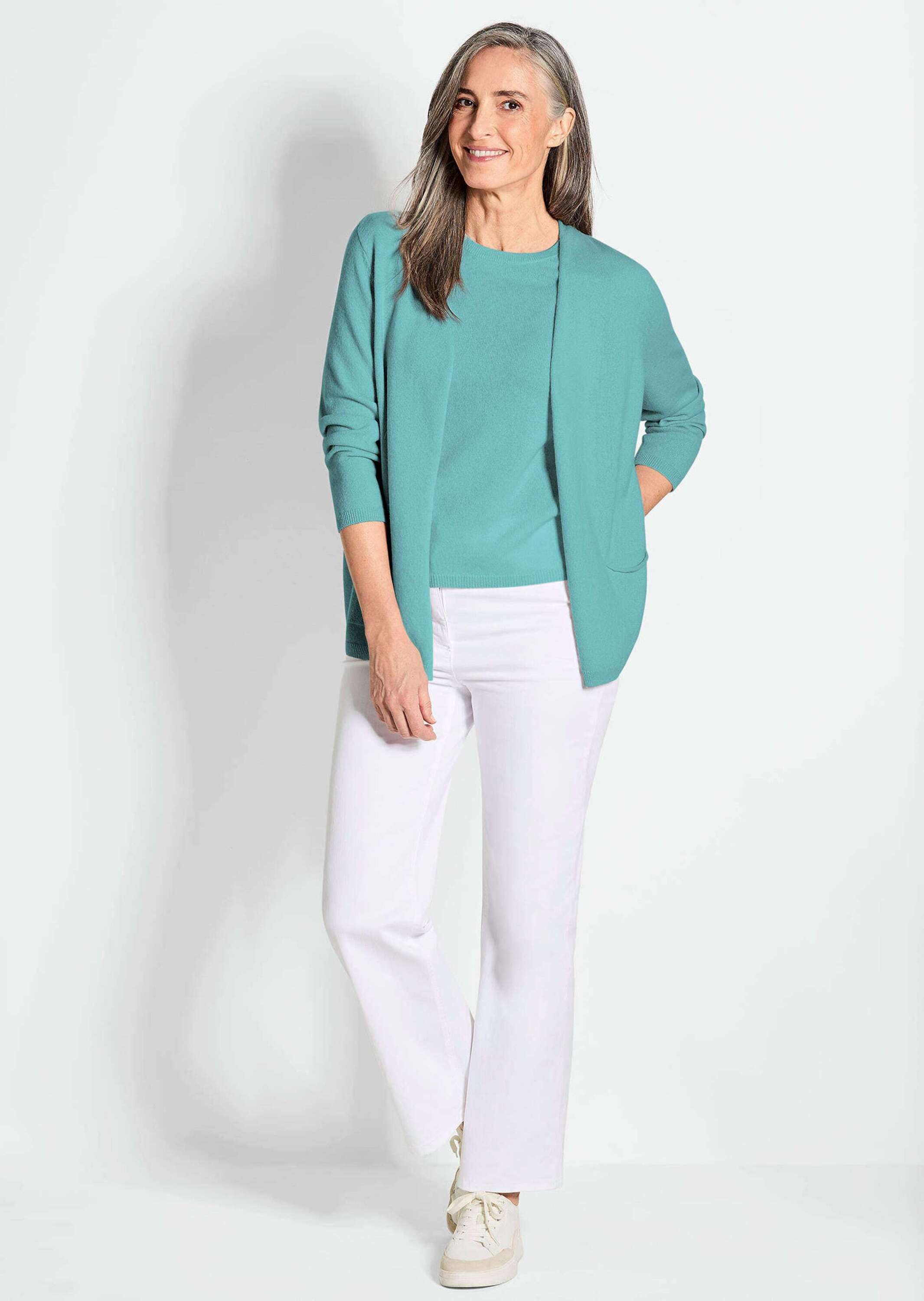 Thumbnail - GOLDNER Strickjacke "Cardigan in langer offener Form"