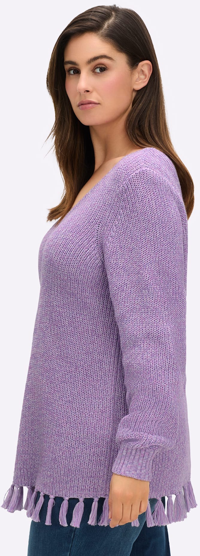 Sheego V-Ausschnitt-Pullover »Pullover«