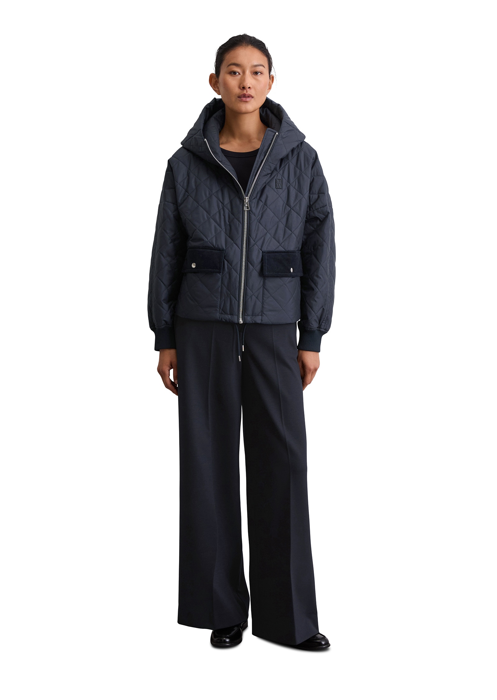 Marc O'Polo Outdoorjacke »aus recyceltem Polyester«, mit Kapuze