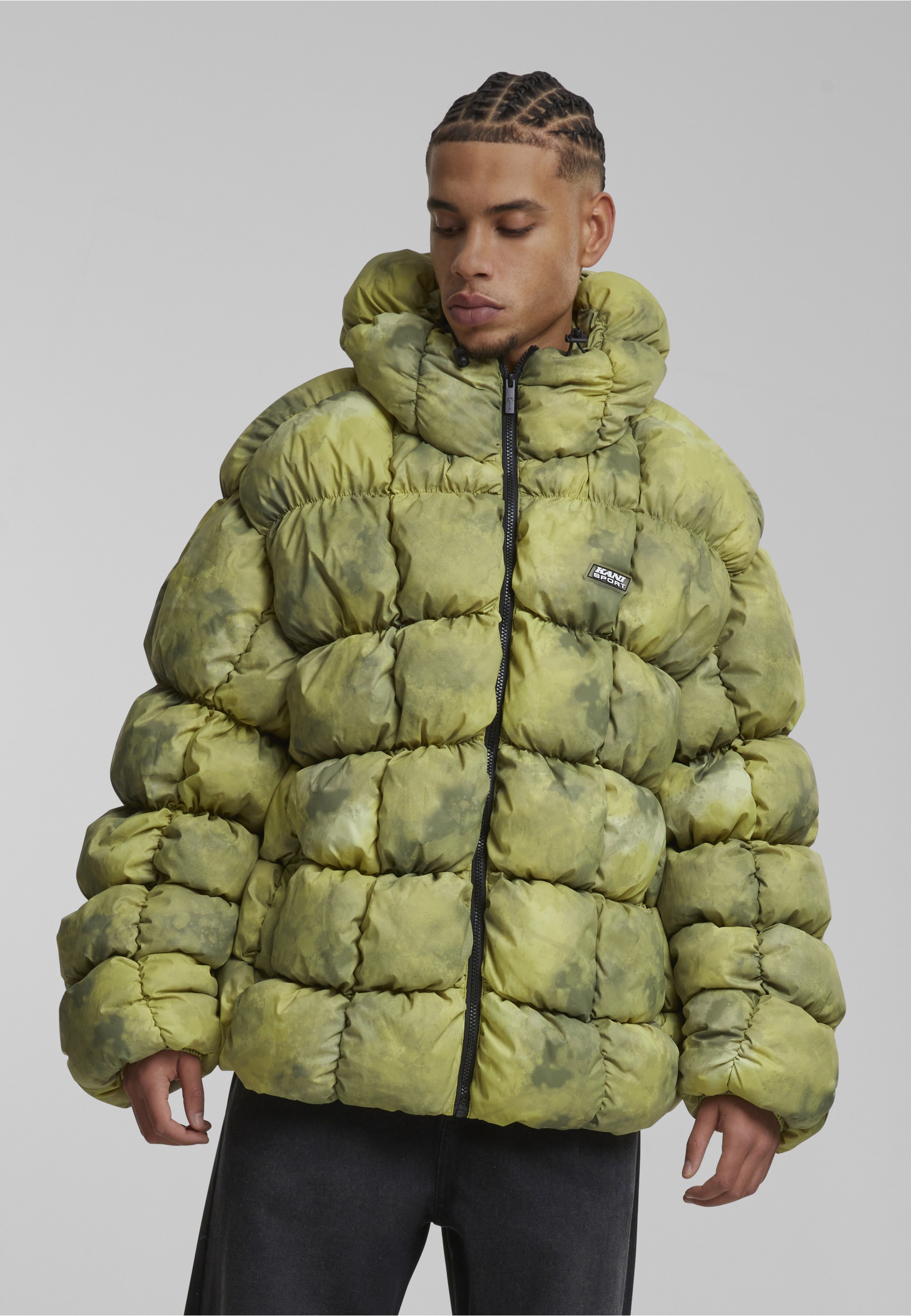 Karl Kani Winterjacke »Karl Kani Karl Kani Sport Patch Square Quilted Puffer Jacket« 1 Stk. tlg. ohne Kapuze