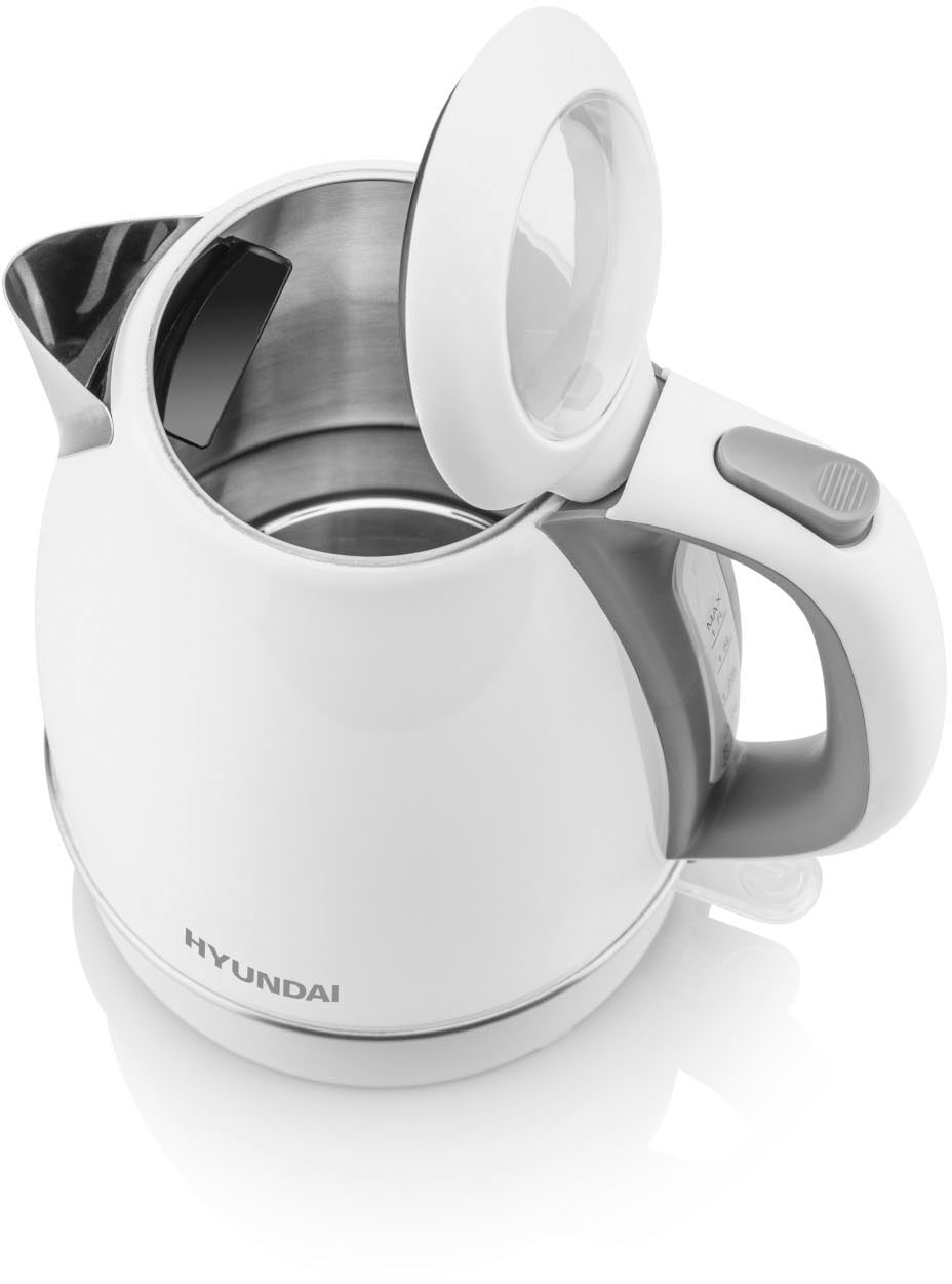 Hyundai Wasserkocher »VK302W«, 1,7 l, 2200 W, Edelstahl, Überhitzungsschutz, Automatische Abschaltung