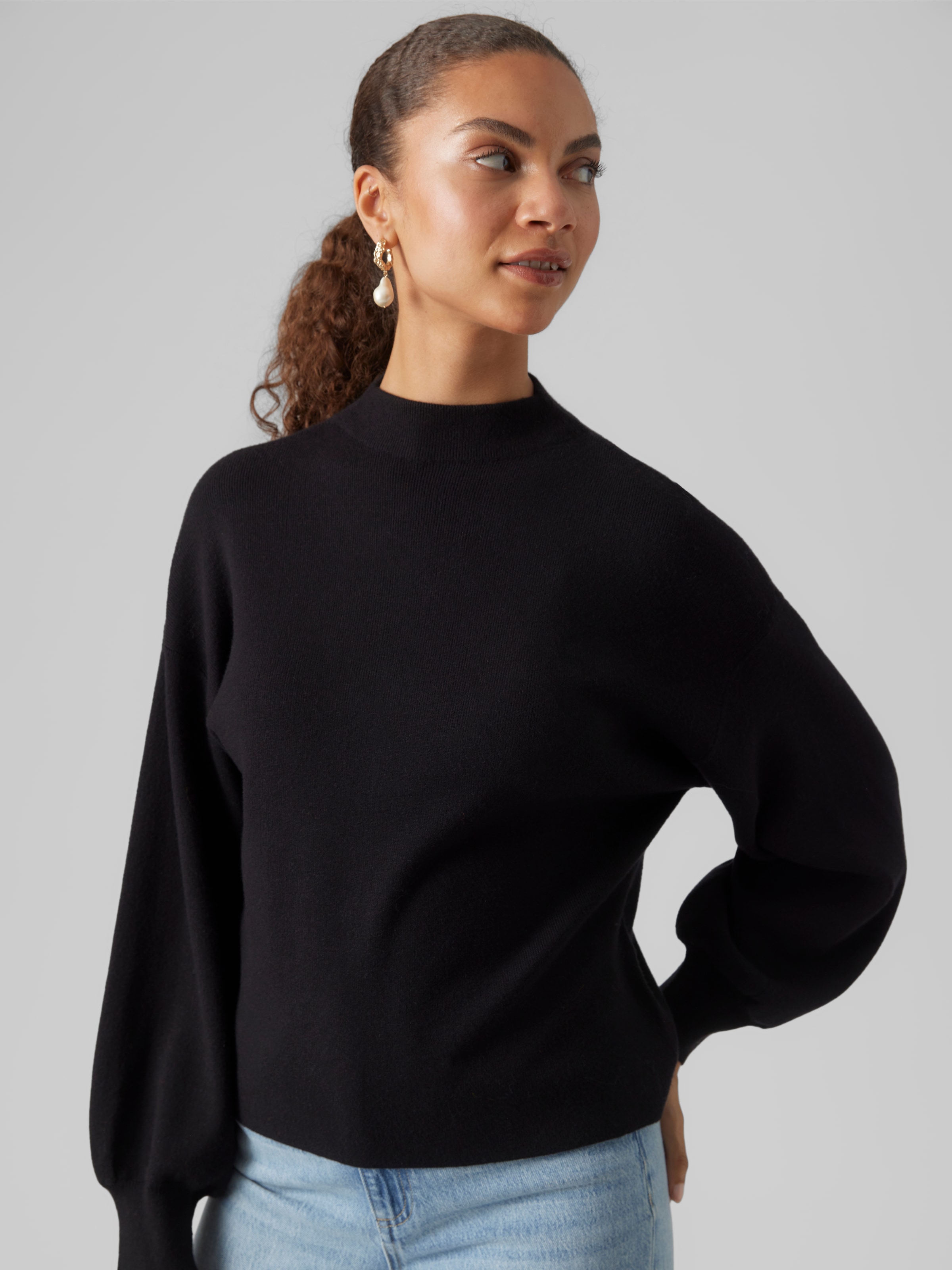 Vero Moda Strickpullover "VMNANCY LS FUNNELNK PULLOVER GA" günstig online kaufen