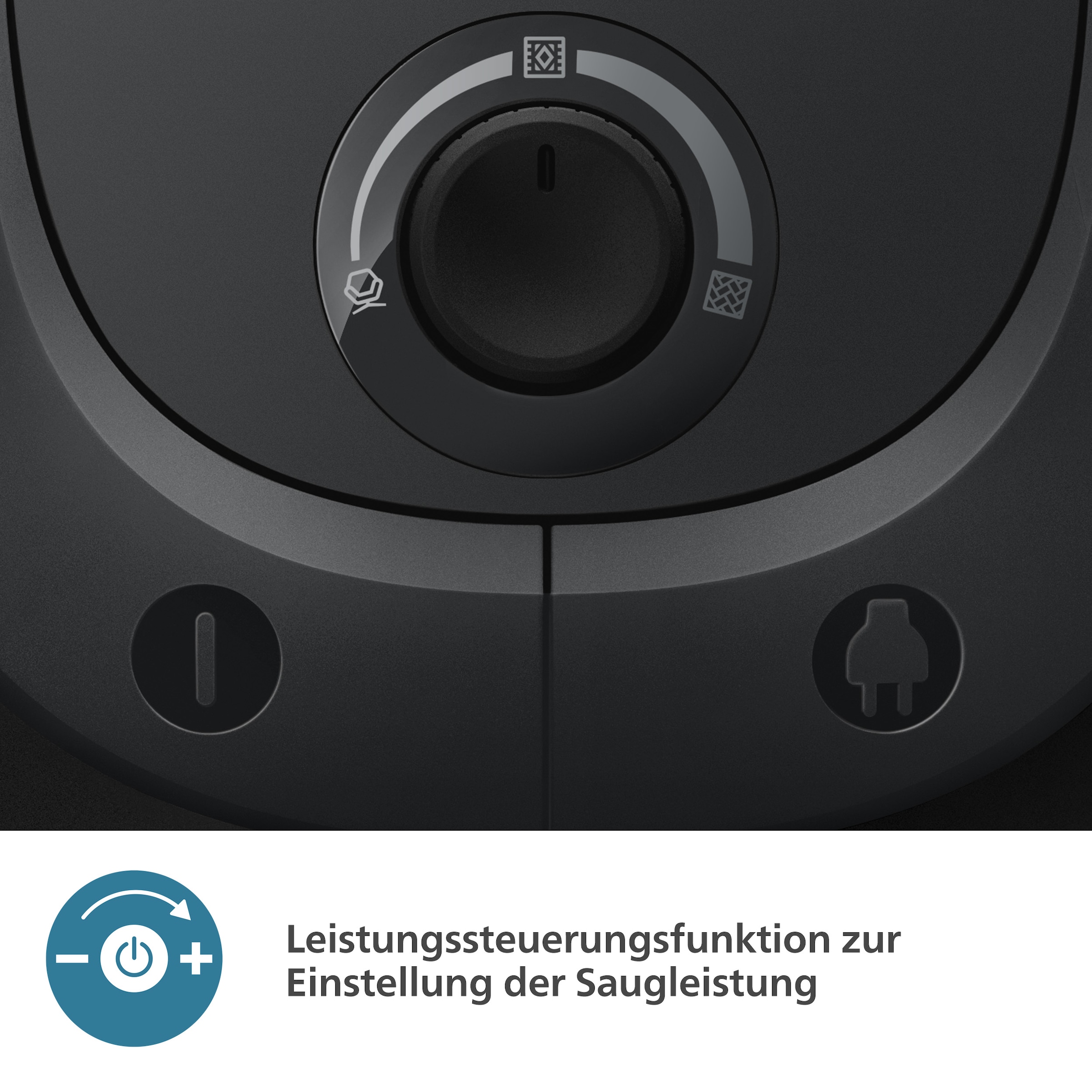 Philips Bodenstaubsauger »XD6142/12 6000 Serie, der Tierfreund mit spezieller Mini-Pet-Düse«, 900 W, mit Beutel, HEPA-Allergiefilter, TriActive+ LED-Düse, 4 l; Tiefschwarz glänzend