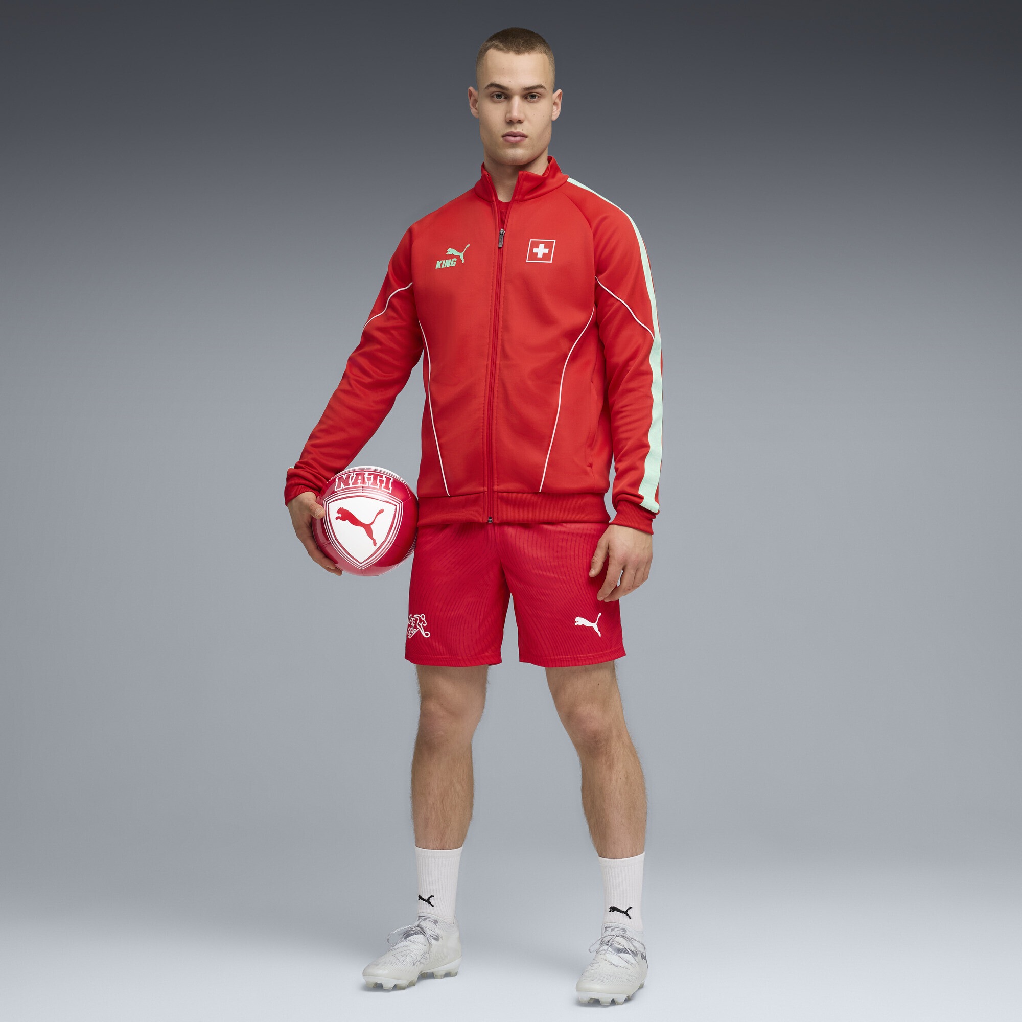 PUMA Sweatjacke »Schweiz KING Anthem Jacke Herren«