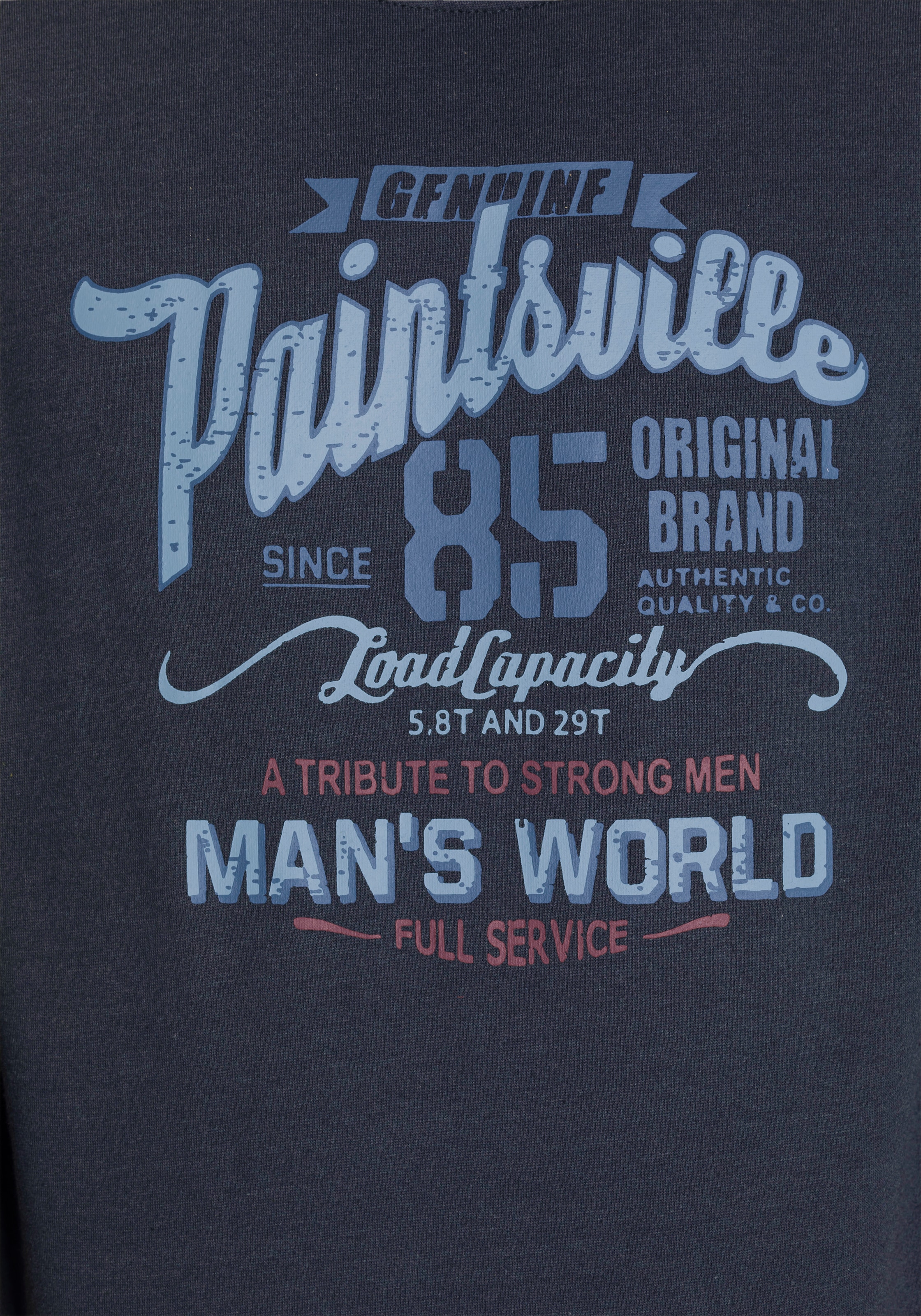 Man's World Sweatshirt, mit Brustprint