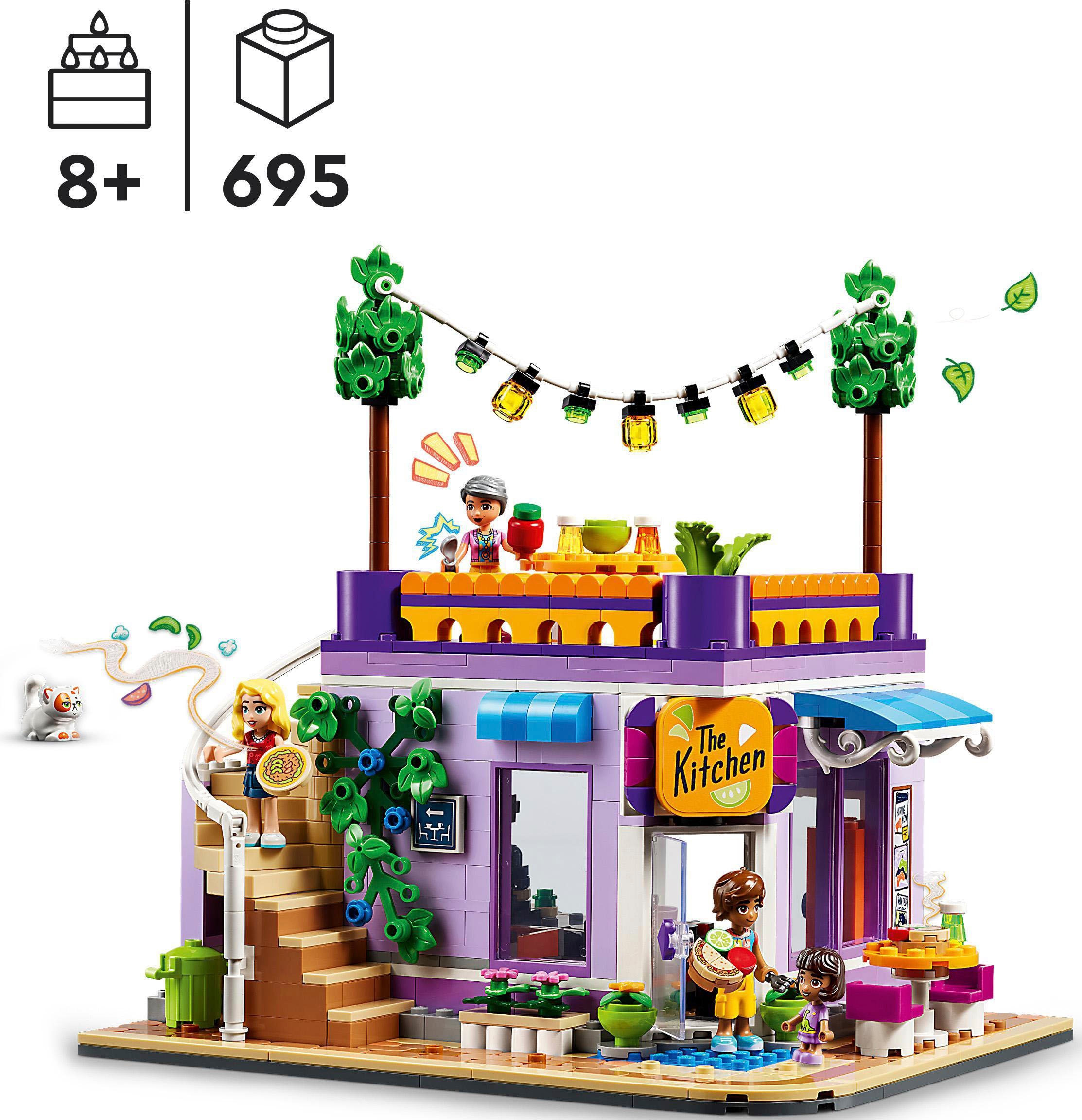 LEGO® Konstruktionsspielsteine »Heartlake City Gemeinschaftsküche (41747), LEGO® Friends«, (695 St.), Made in Europe