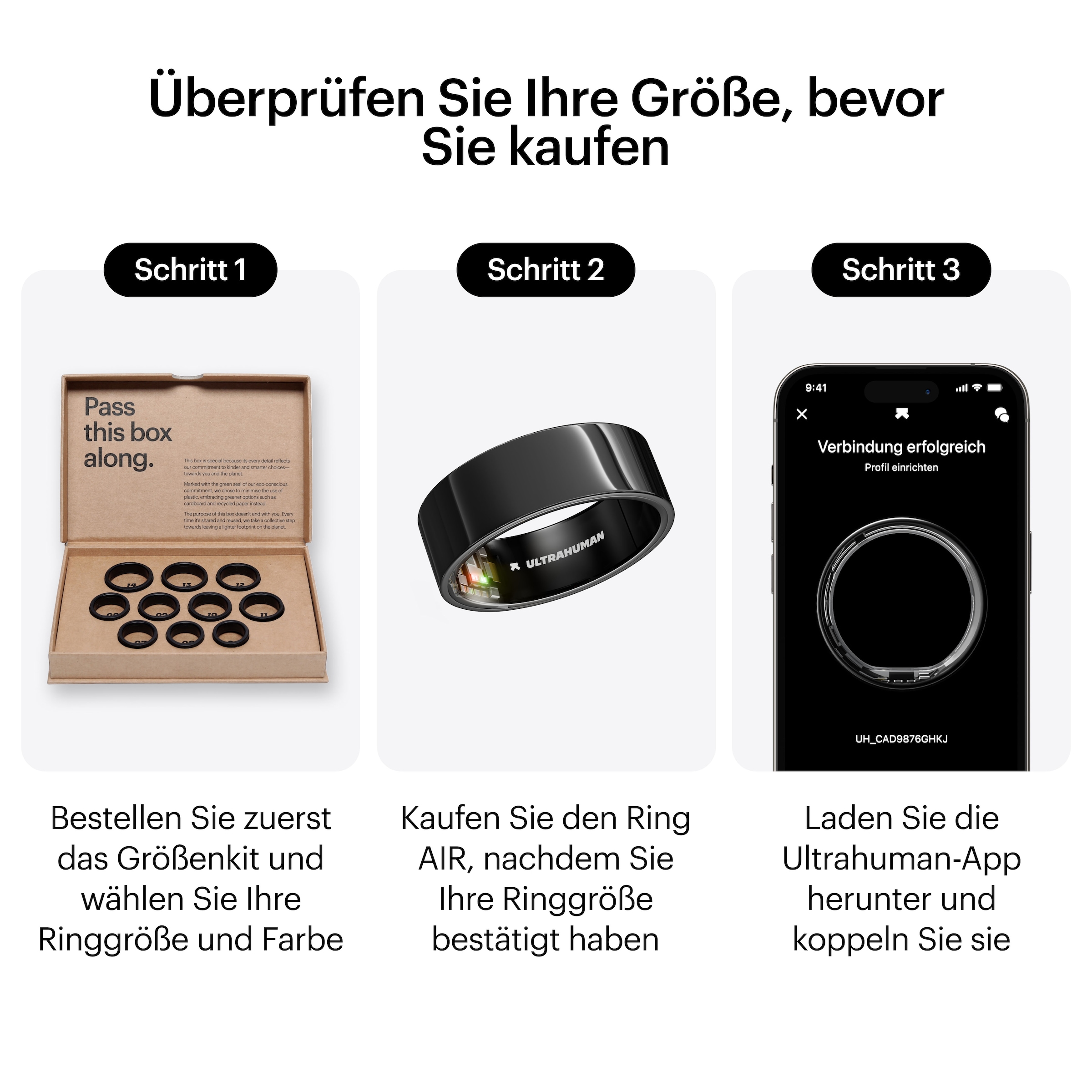 Ultrahuman Activity Tracker »Ring AIR Rose Gold - Size 10«