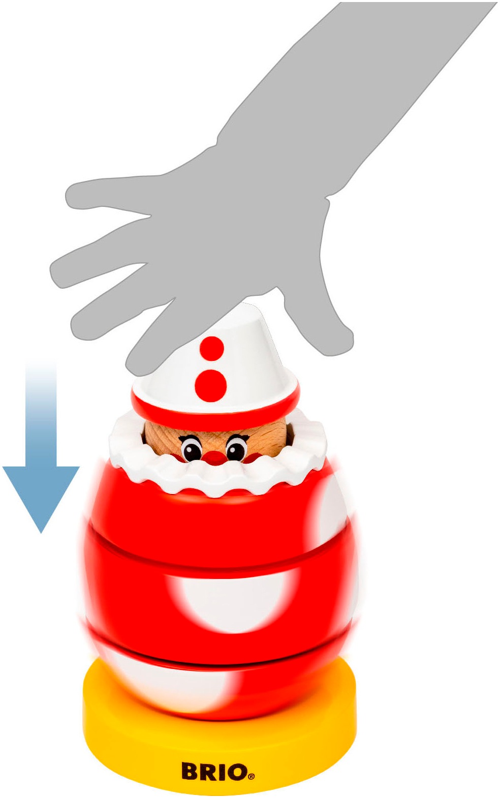 BRIO® Greifling »Drück- & Dreh-Clown«, FSC® - schützt Wald - weltweit