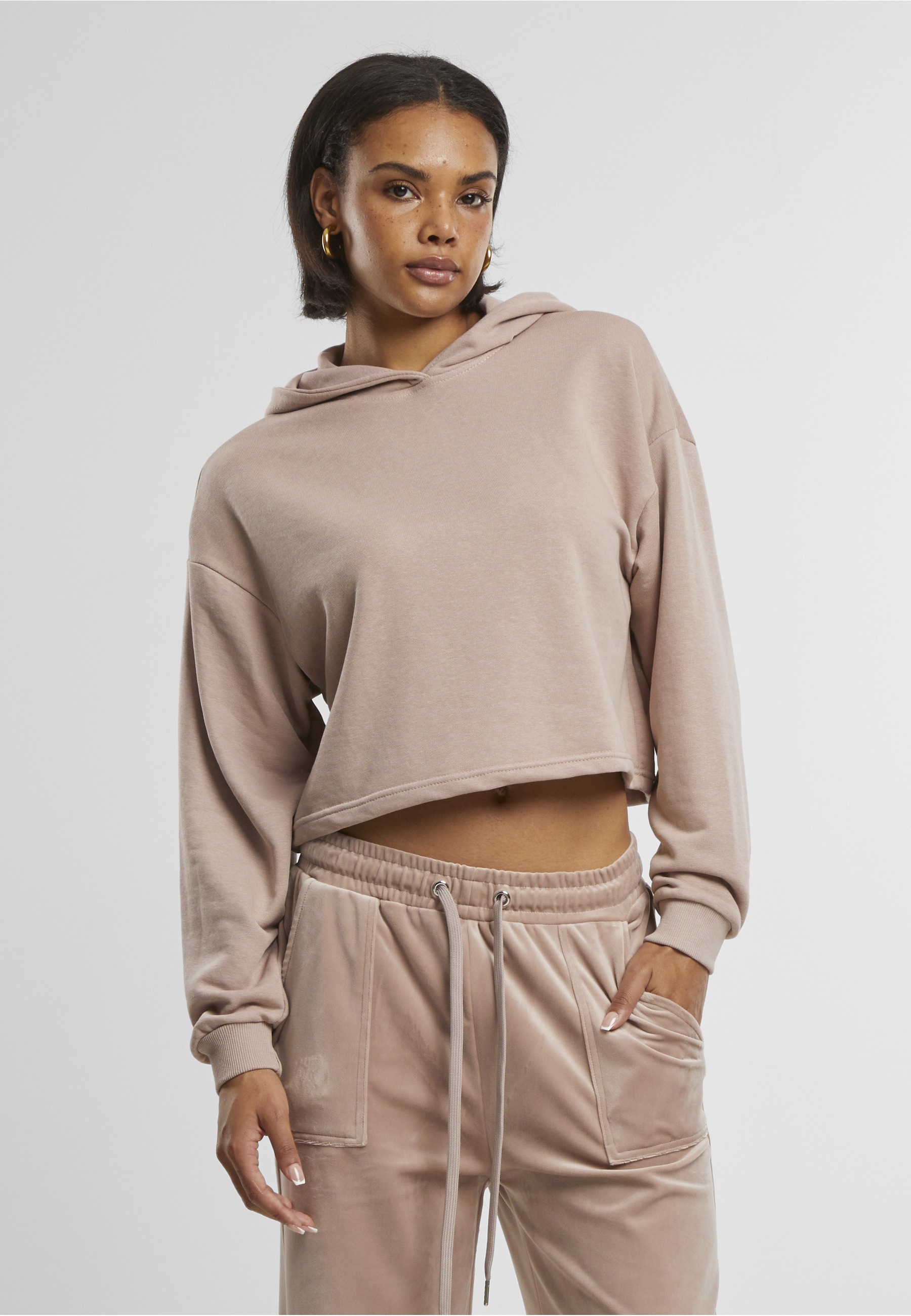 Thumbnail - URBAN CLASSICS Kapuzensweatshirt "Urban Classics Damen Ladies Oversized Cropped Light Terry Hoodie"