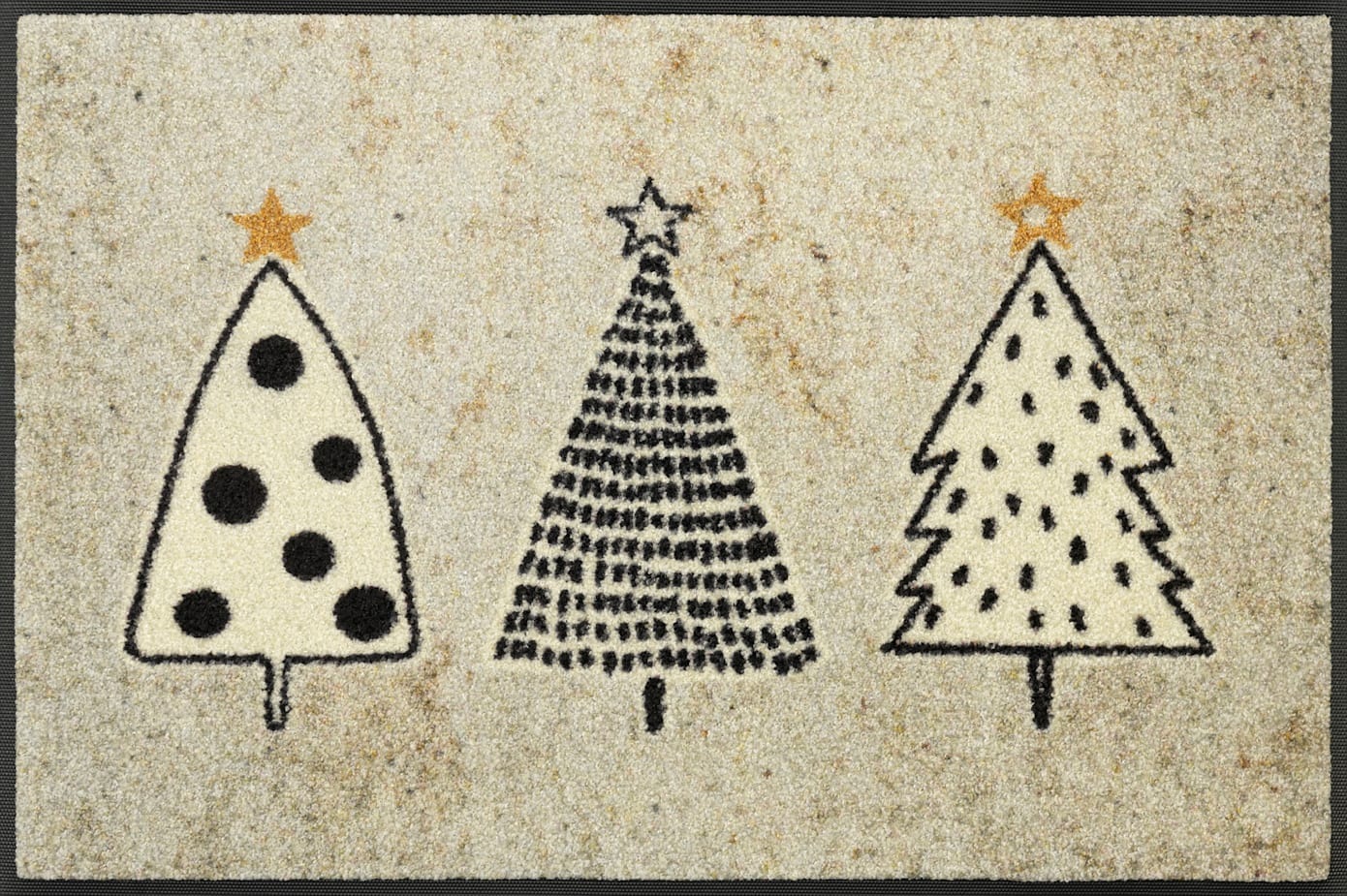 Fußmatte, B:50cm H:7mm L:75cmbeige, gemustert, Polyamid, Flur, Teppiche