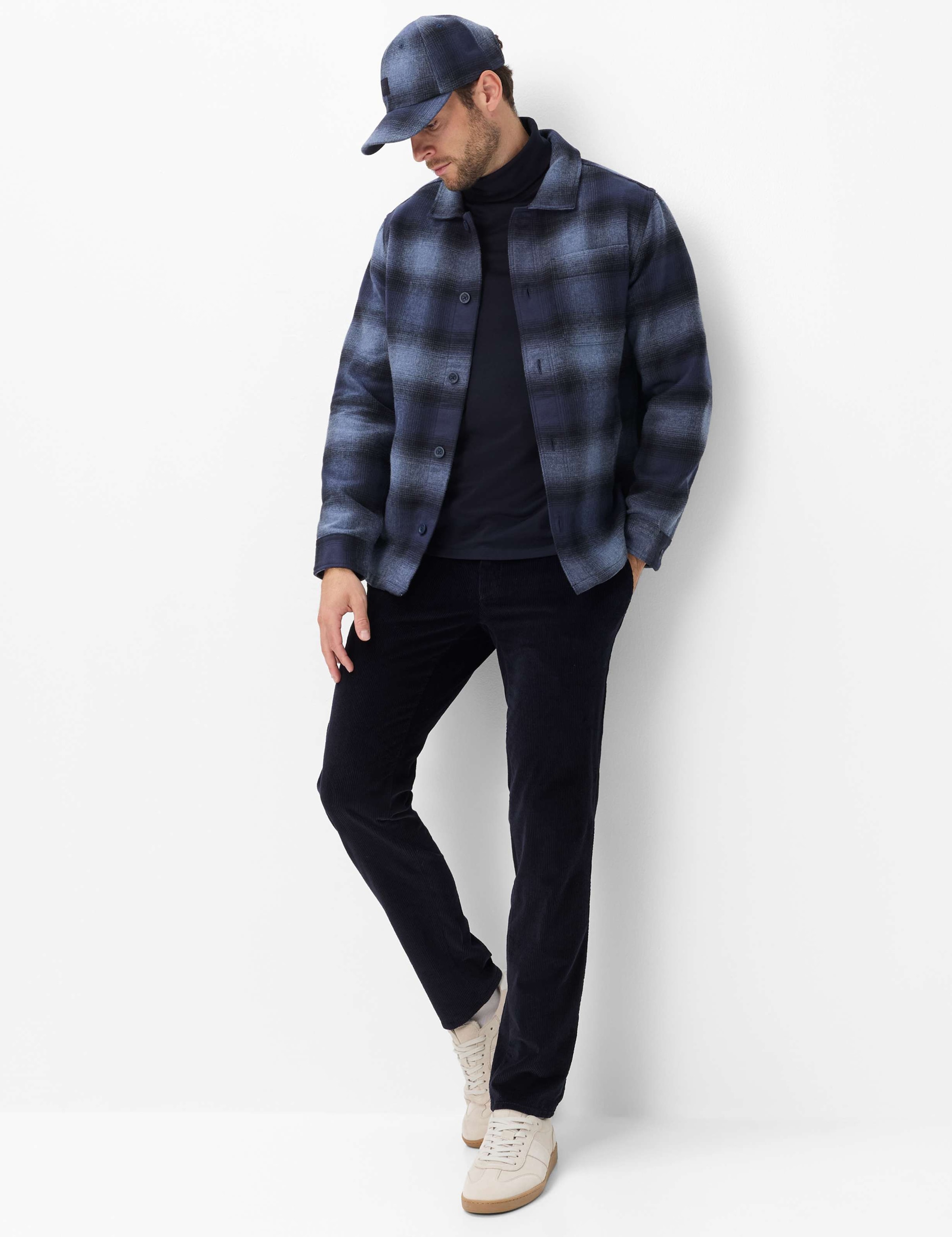 Brax Sweatjacke »Style SANTIAGO« Flanell: Kariertes Overshirt im Baumwollmix