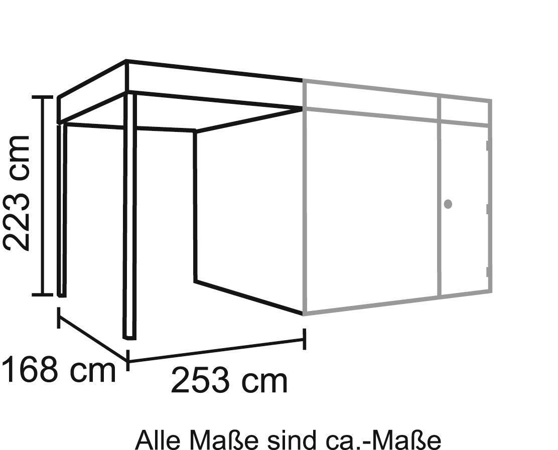 Skanholz Schleppdach Material: Material:...