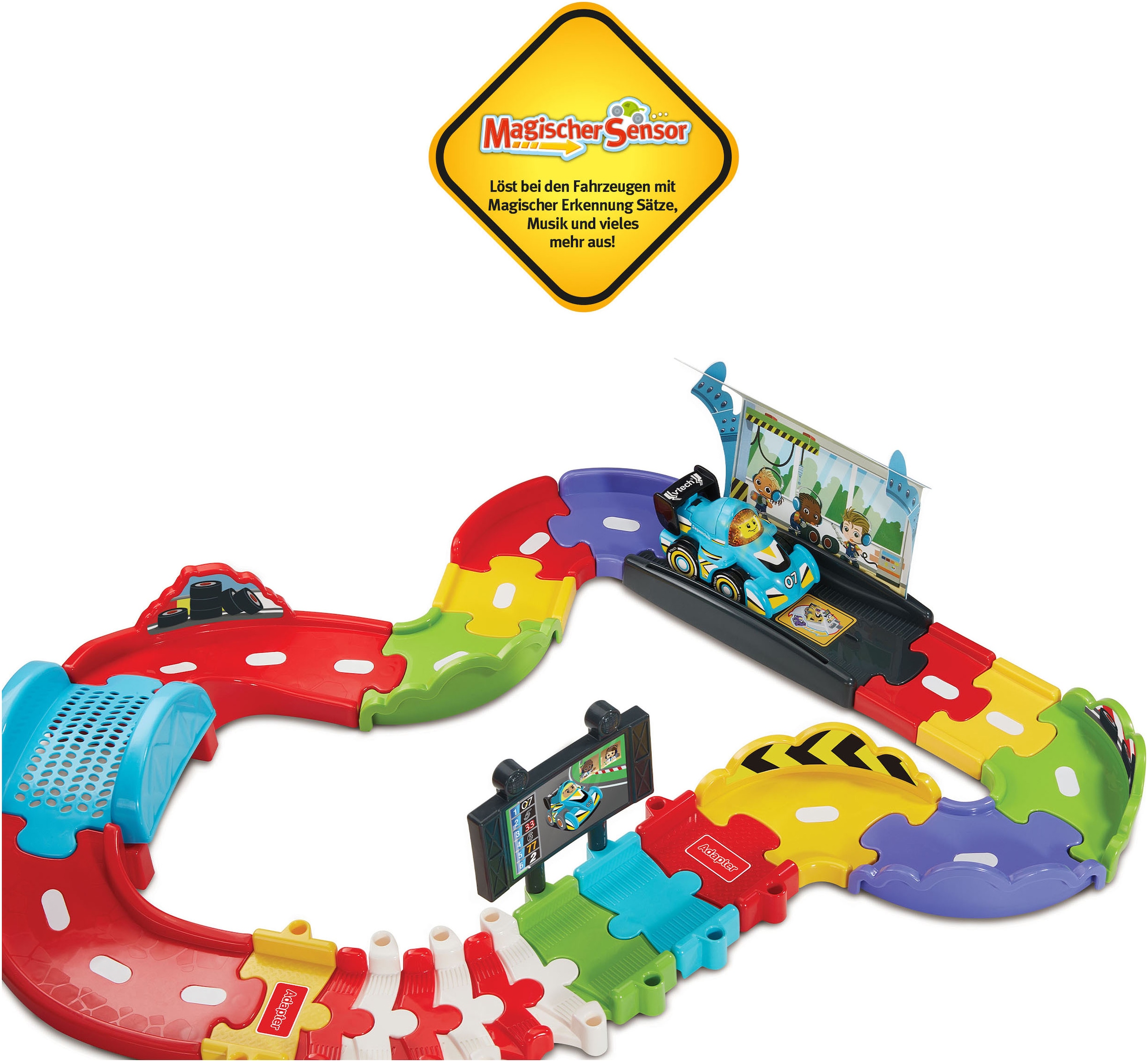 Vtech® Autorennbahn »Tut Tut Baby Flitzer - Kleine Rennstrecke« inklusive Tut Tut Baby Flitzer