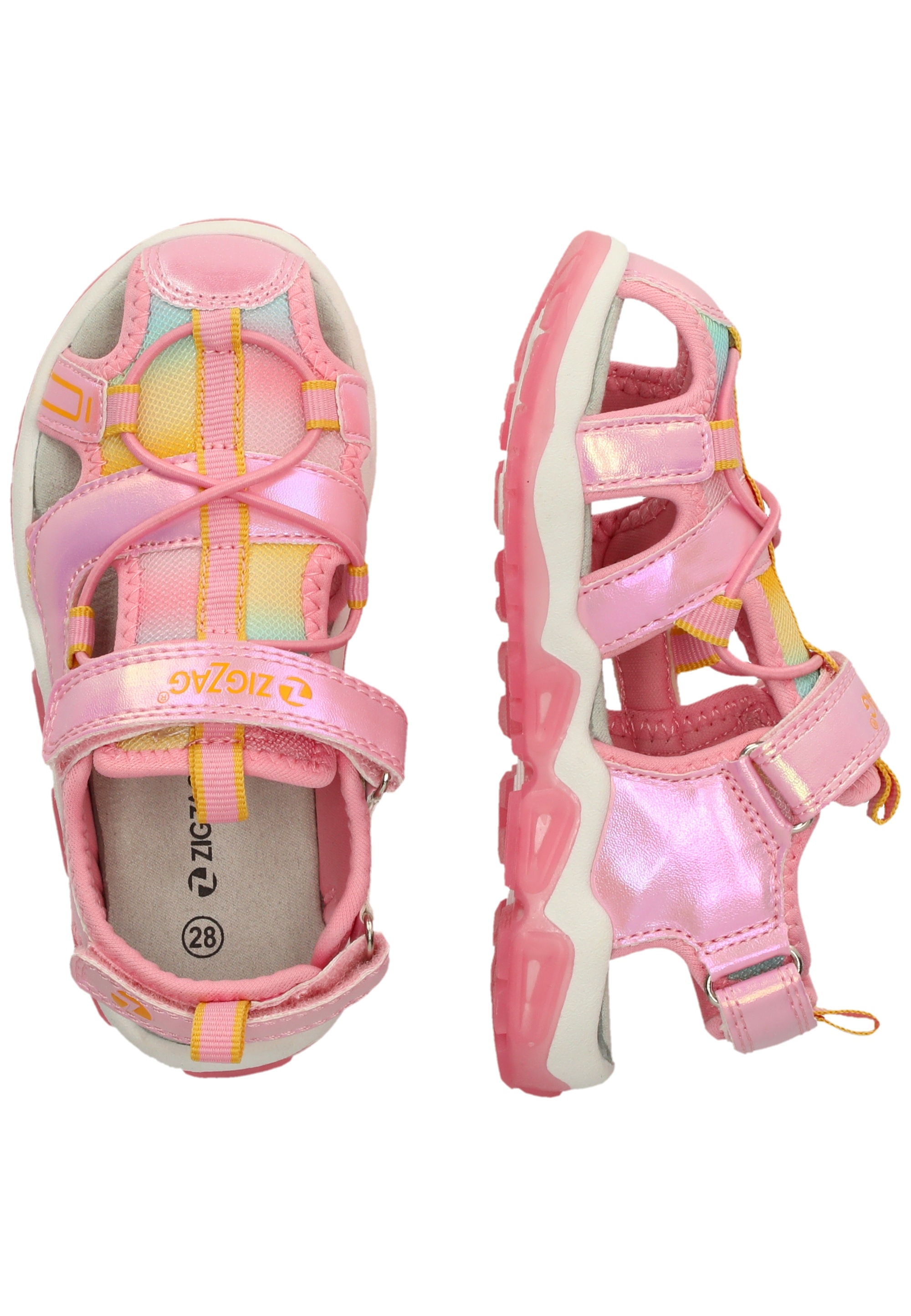 ZIGZAG Sandale »Jugoe«  mit leuchtender Sohle und geschützter Zehenpartie