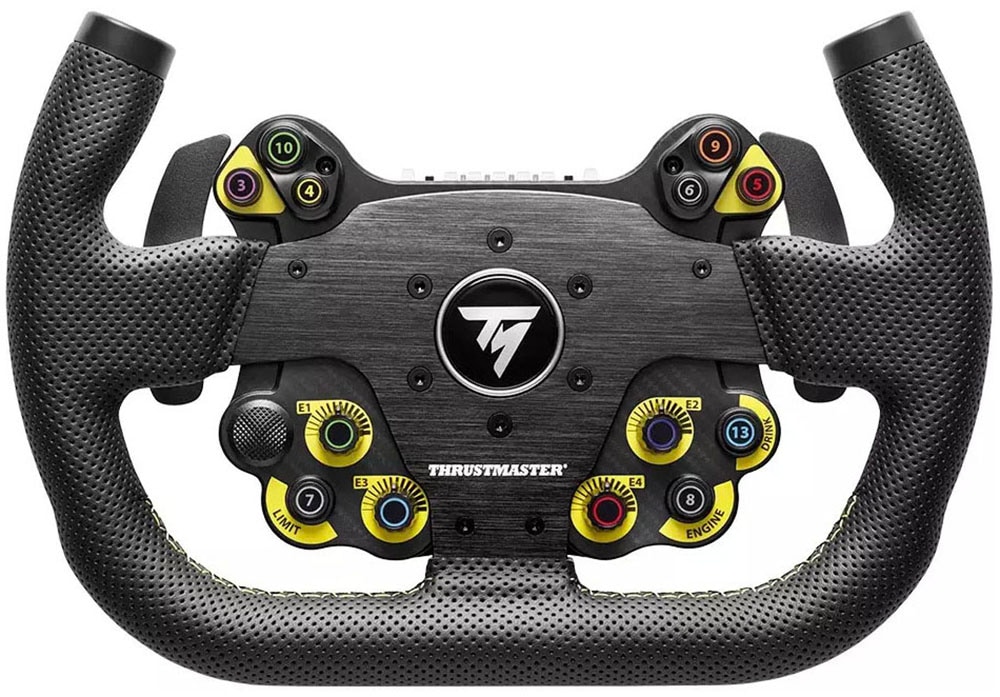 "THRUSTMASTER Gaming-Lenkrad ""Evo Racing 31U Leather"", schwarz, B:31cm H:21,5cm T:11cm, Spielecontroller"