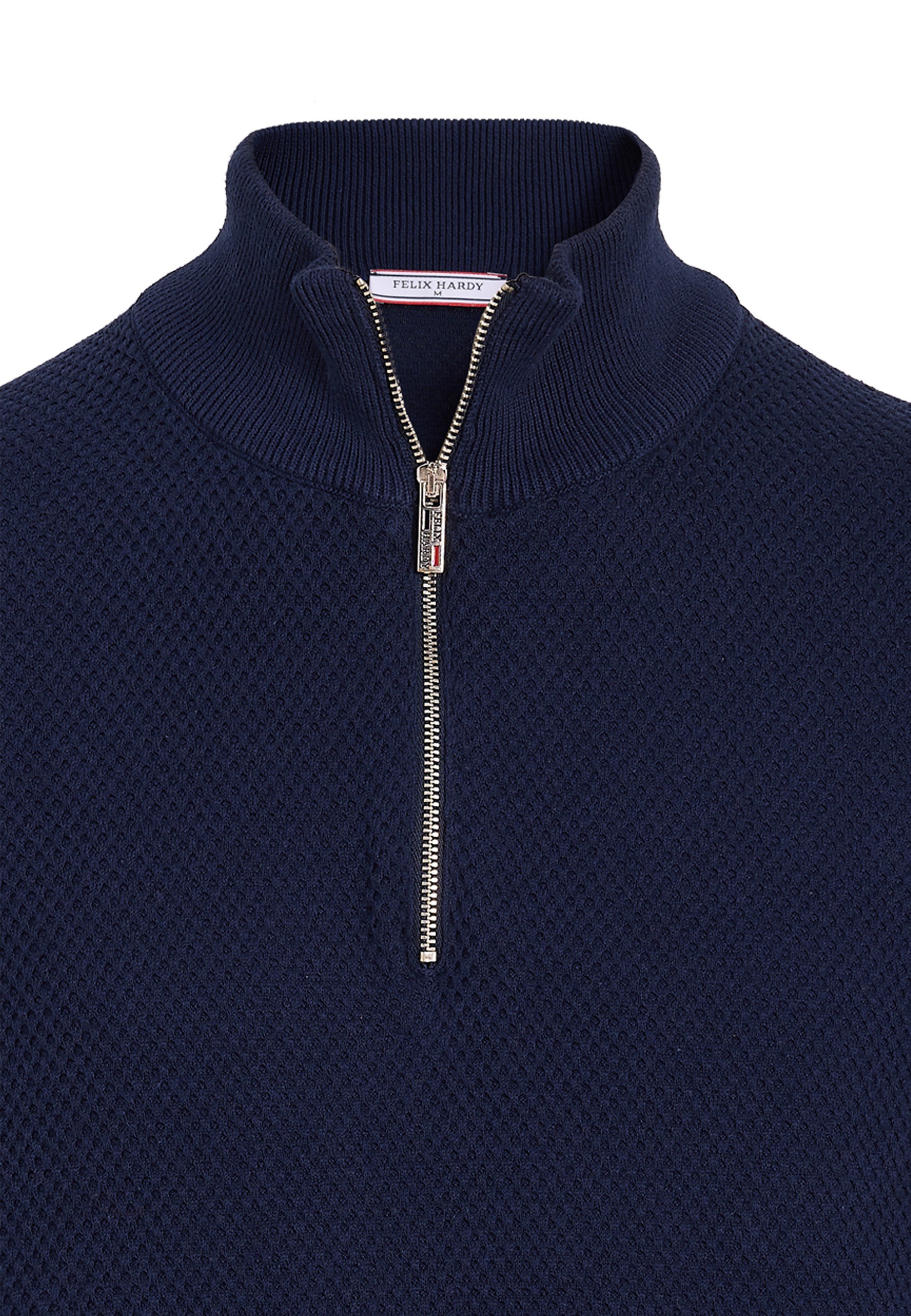 Felix Hardy Stehkragenpullover »Pullover mit halbem Reißverschluss«