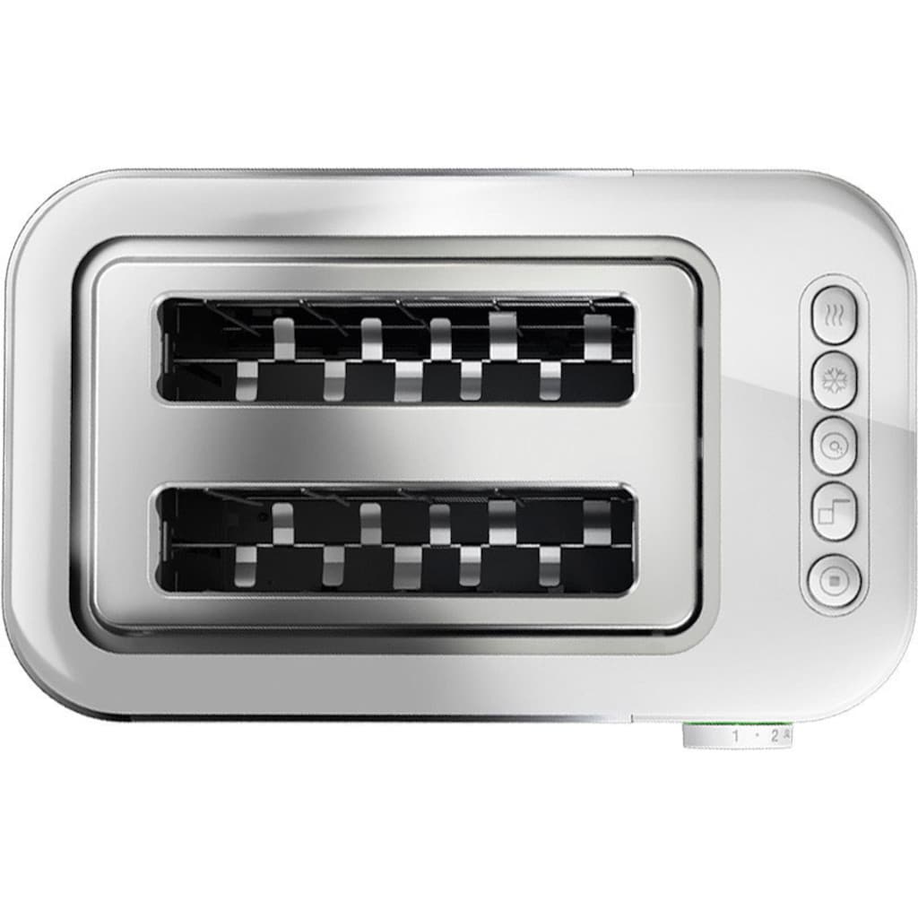 Braun Toaster »HT 5010.WH weiß silber ID Collection«, 2 kurze Schlitze, 1000 W