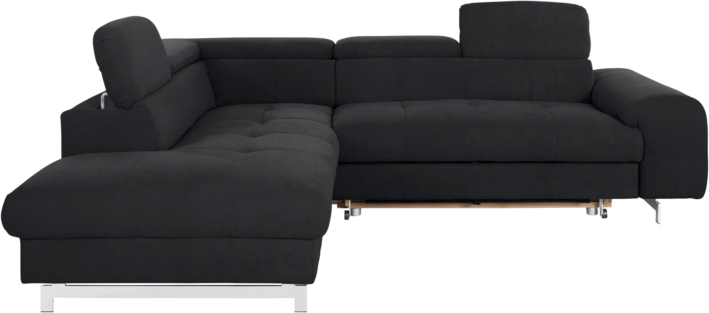COTTA Ecksofa "Chef L-Form", mit Kopfteilverstellung, edle Metallkufen, wah günstig online kaufen