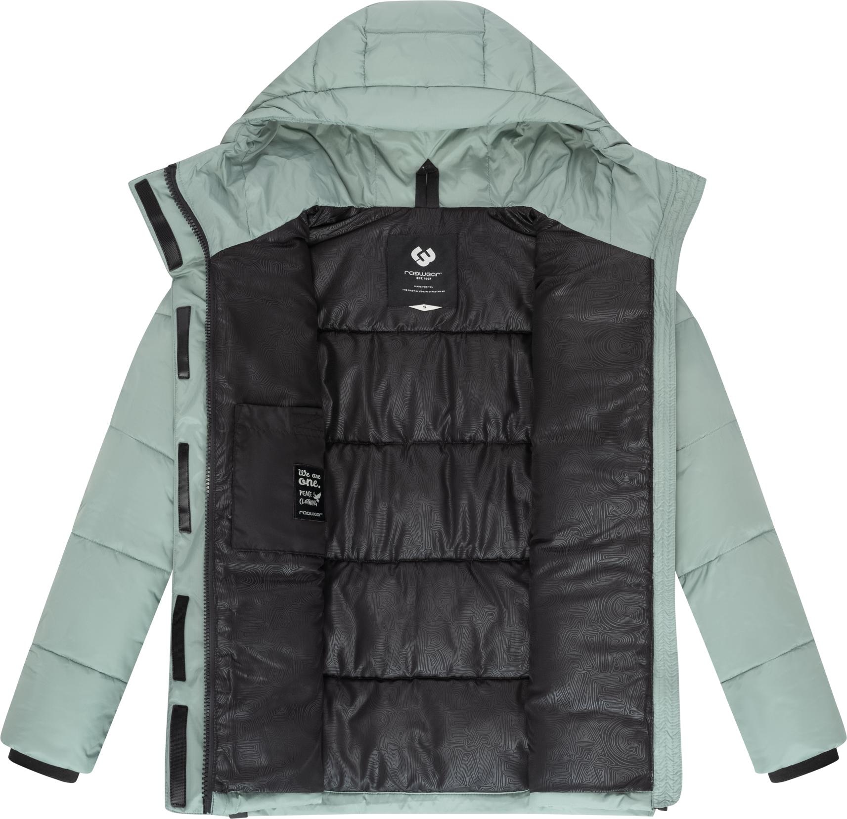 Ragwear Anorak »Wikesh«, mit Kapuze, stylische Winter Steppjacke mit Colourblocking