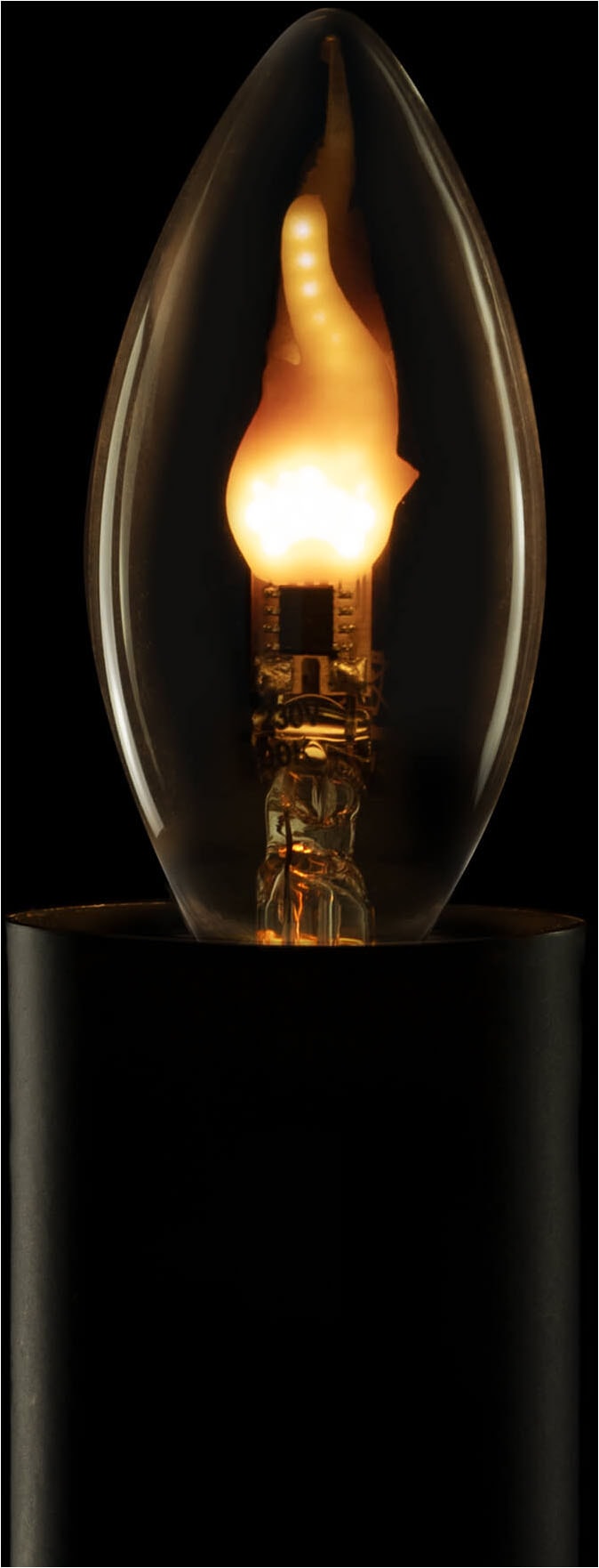 SEGULA LED-Filament »LED Kerze E27 smokey grau, , E27« E27 1 Stk. Extra-Warmweiß