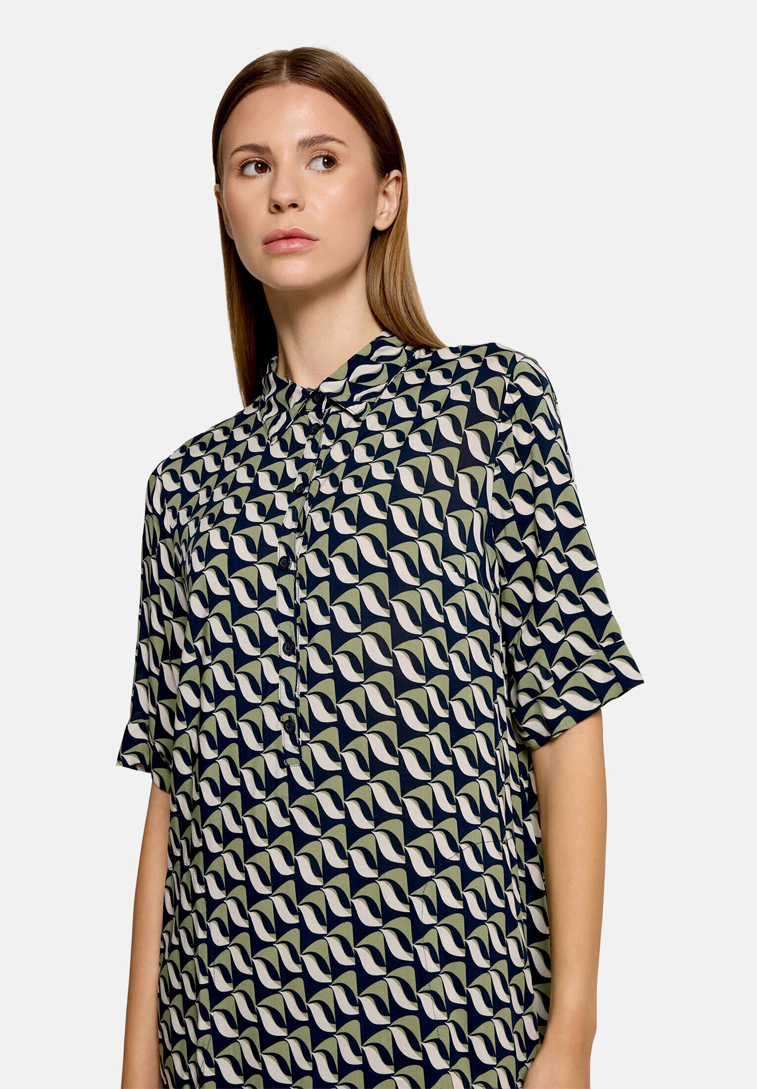 Betty Barclay Hemdblusenkleid »Damen mit Aufdruck« Nahttasche