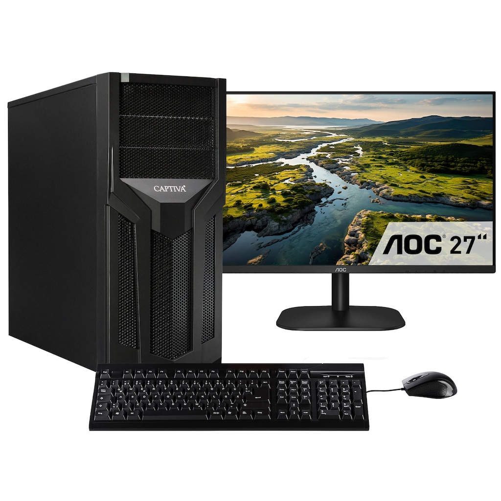 CAPTIVA Business-PC-Komplettsystem »Workstation I75-751 TFT Bundle«