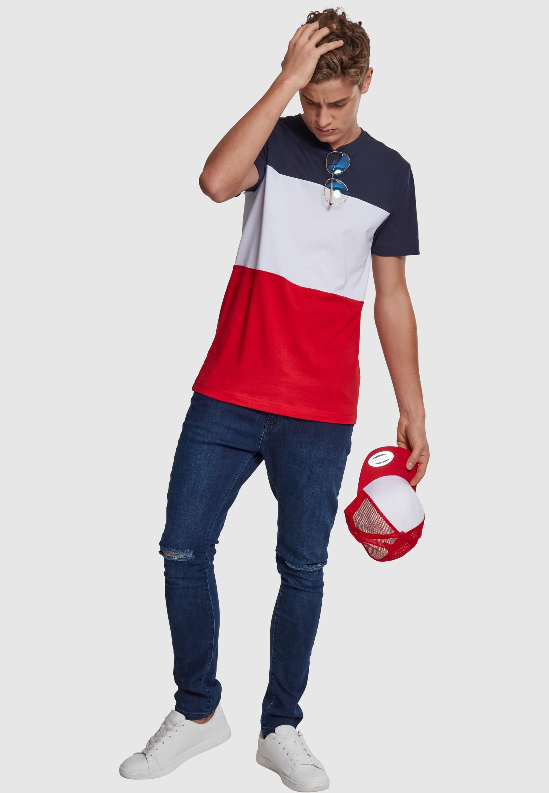 URBAN CLASSICS T-Shirt »Urban Classics Herren Color Block Tee«, (1 tlg.)