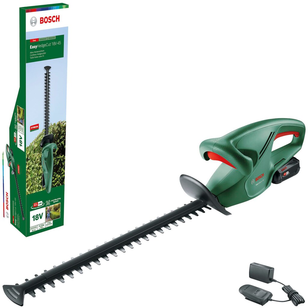 Bosch Home & Garden Akku-Heckenschere »EasyHedgeCut 18-45+ALB 18 Li«