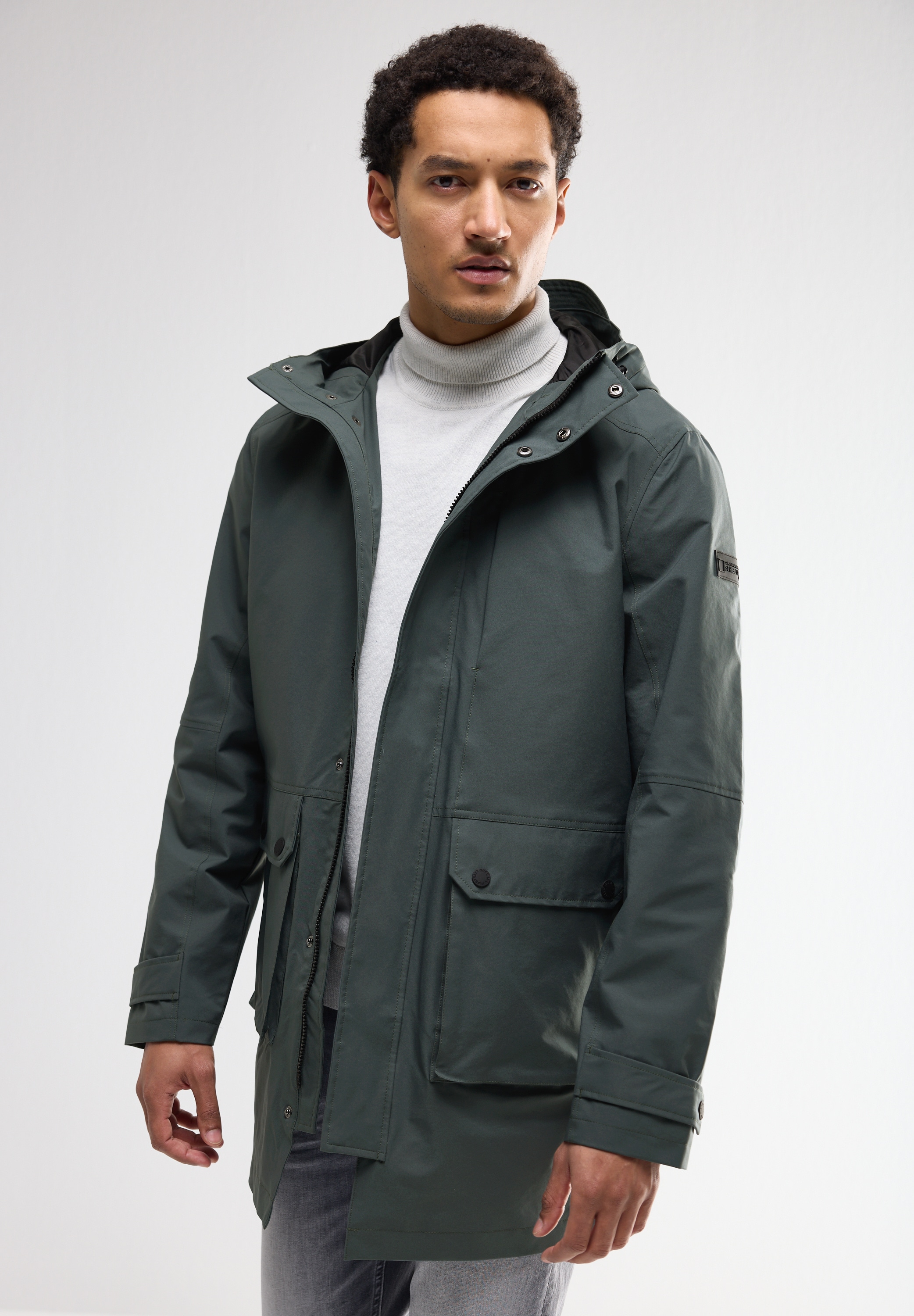 STREET ONE MEN Outdoorjacke su Kapuze wasserabweisend...