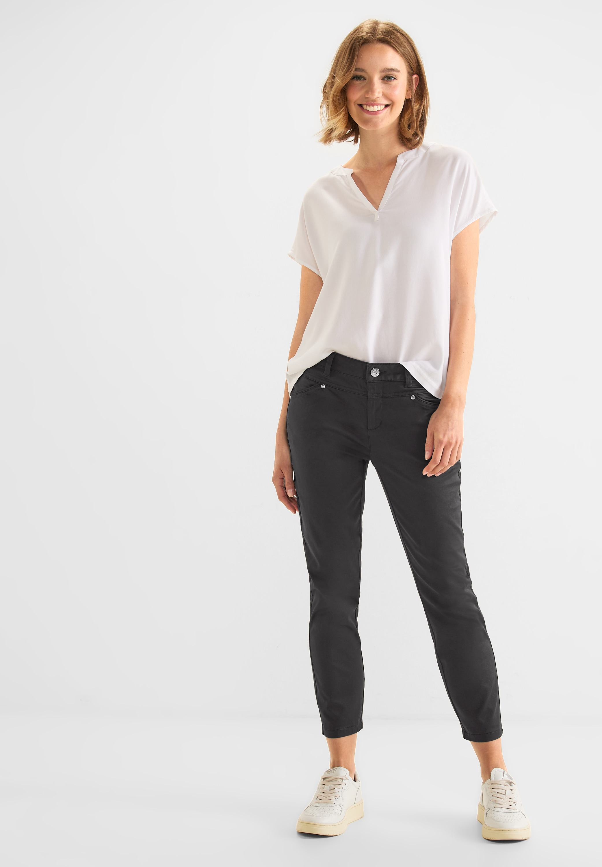 STREET ONE Stoffhose, 4-Pocket Style
